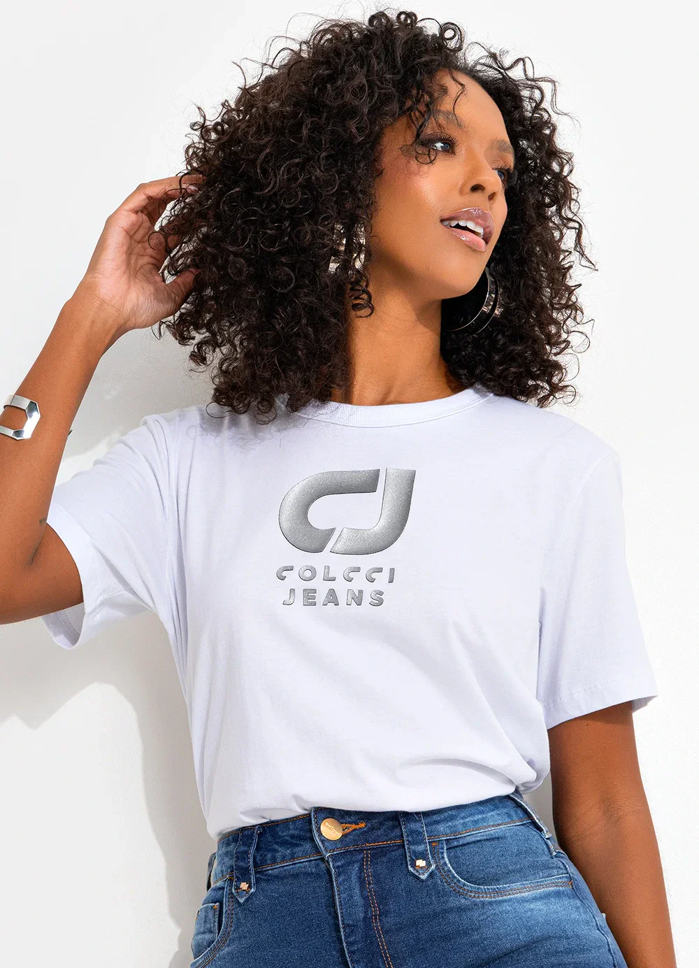 Colcci Jeans - Camiseta Cj Branco