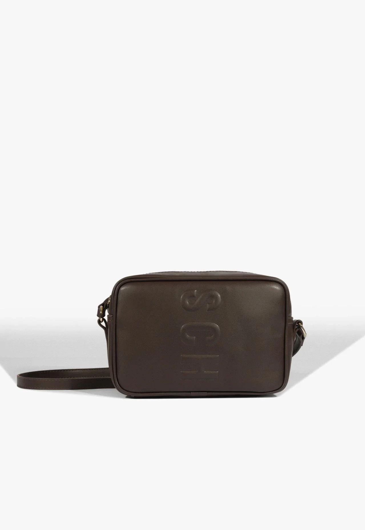 Bolsa Tiracolo Pequena Tassy Marrom Escura