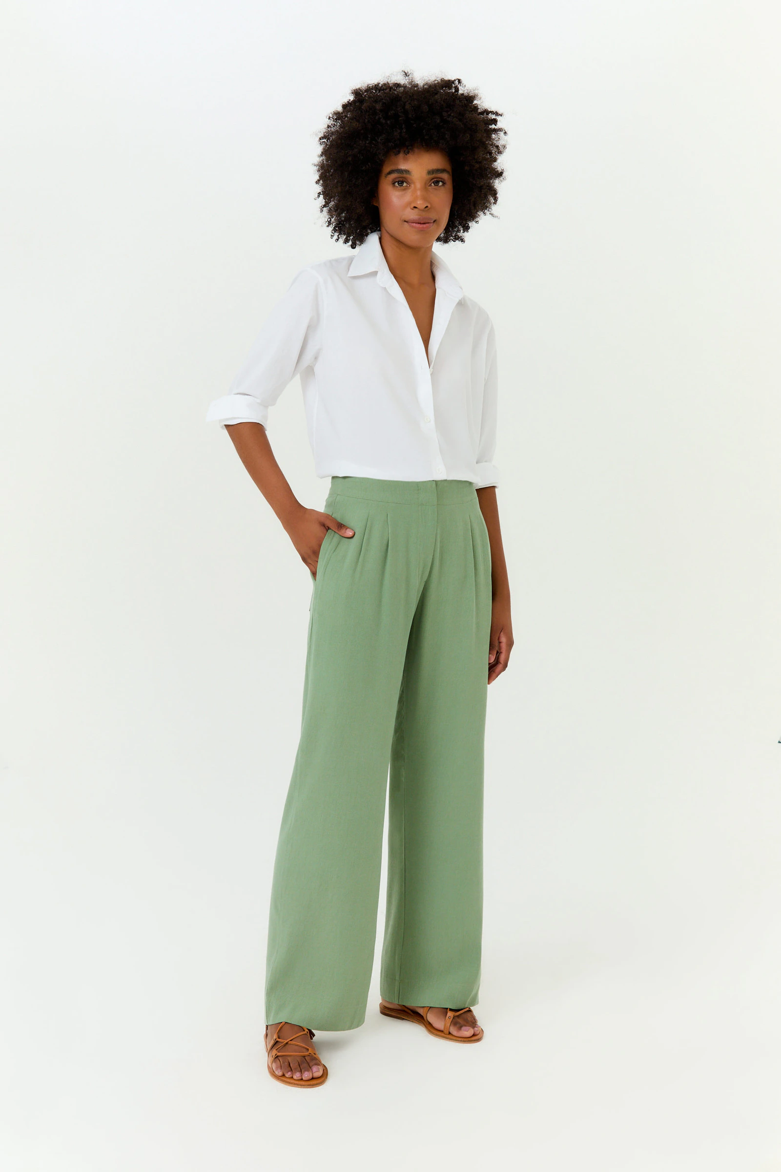 Calça Pregas Alfaiataria