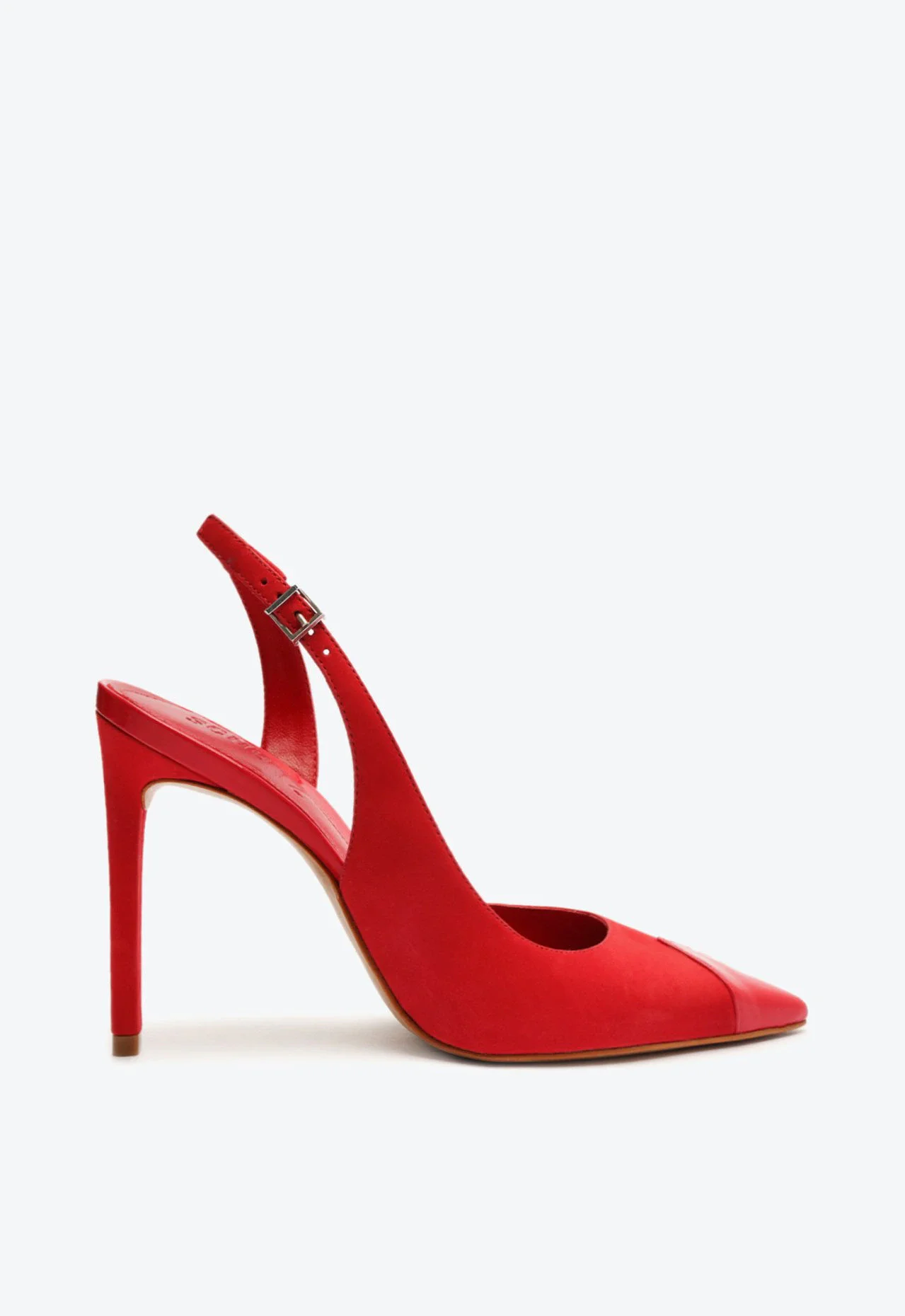 Sapato Scarpin Elffie Camurça Vermelho