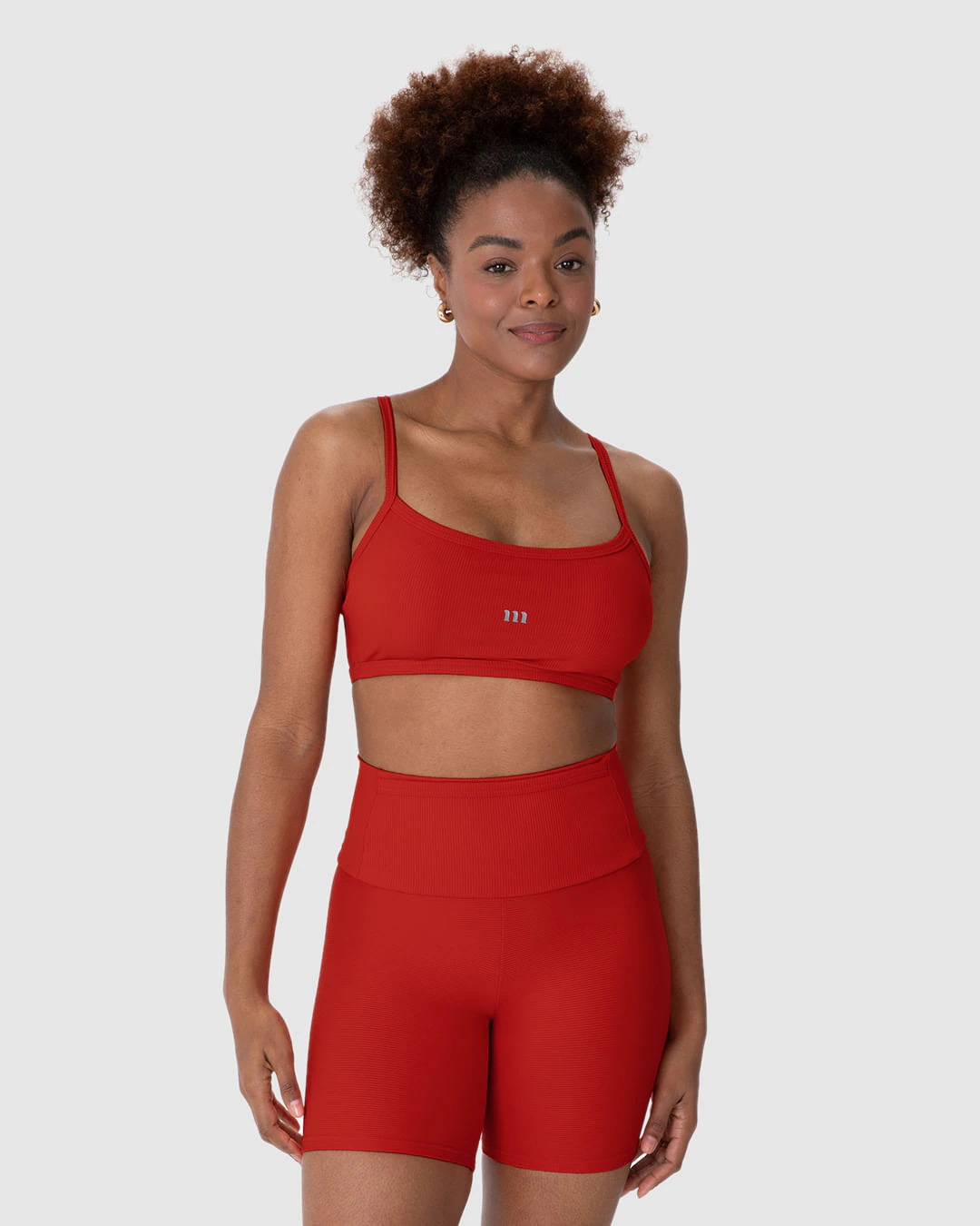 Top Strappy Esportivo Detalhe Vazado Costas Em Malha Canelada Malwee Active