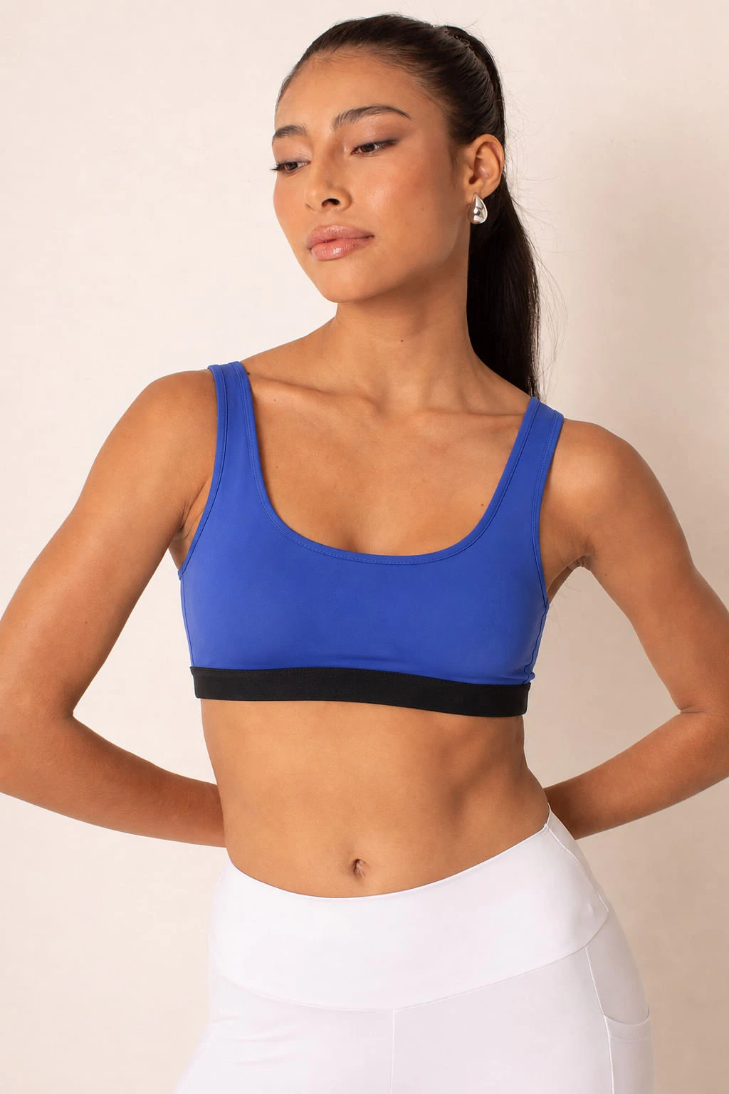 Top Fitness Bojo Removível Costas Transpassadas De Compress