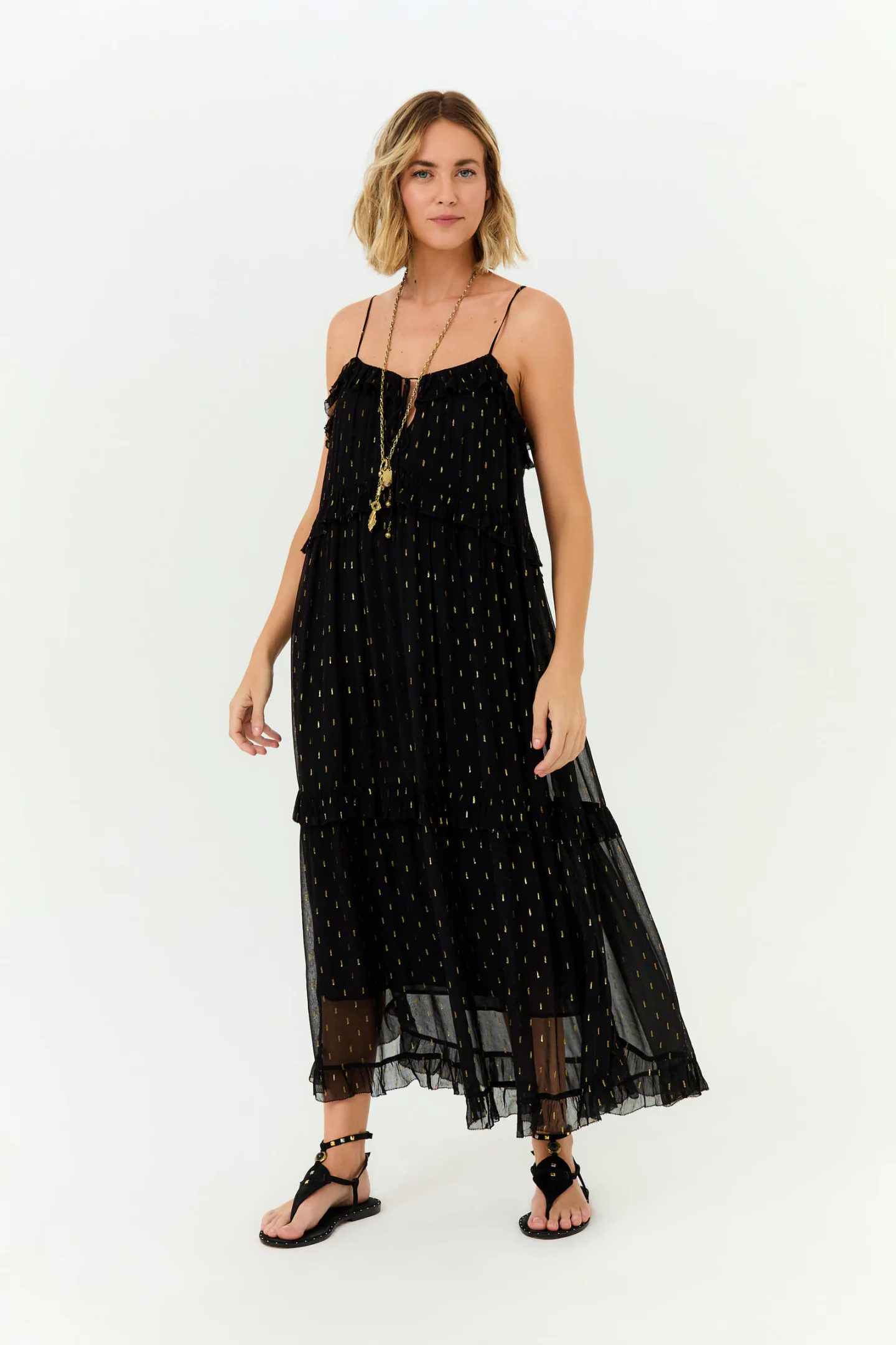 Vestido Midi Ggt Lurex