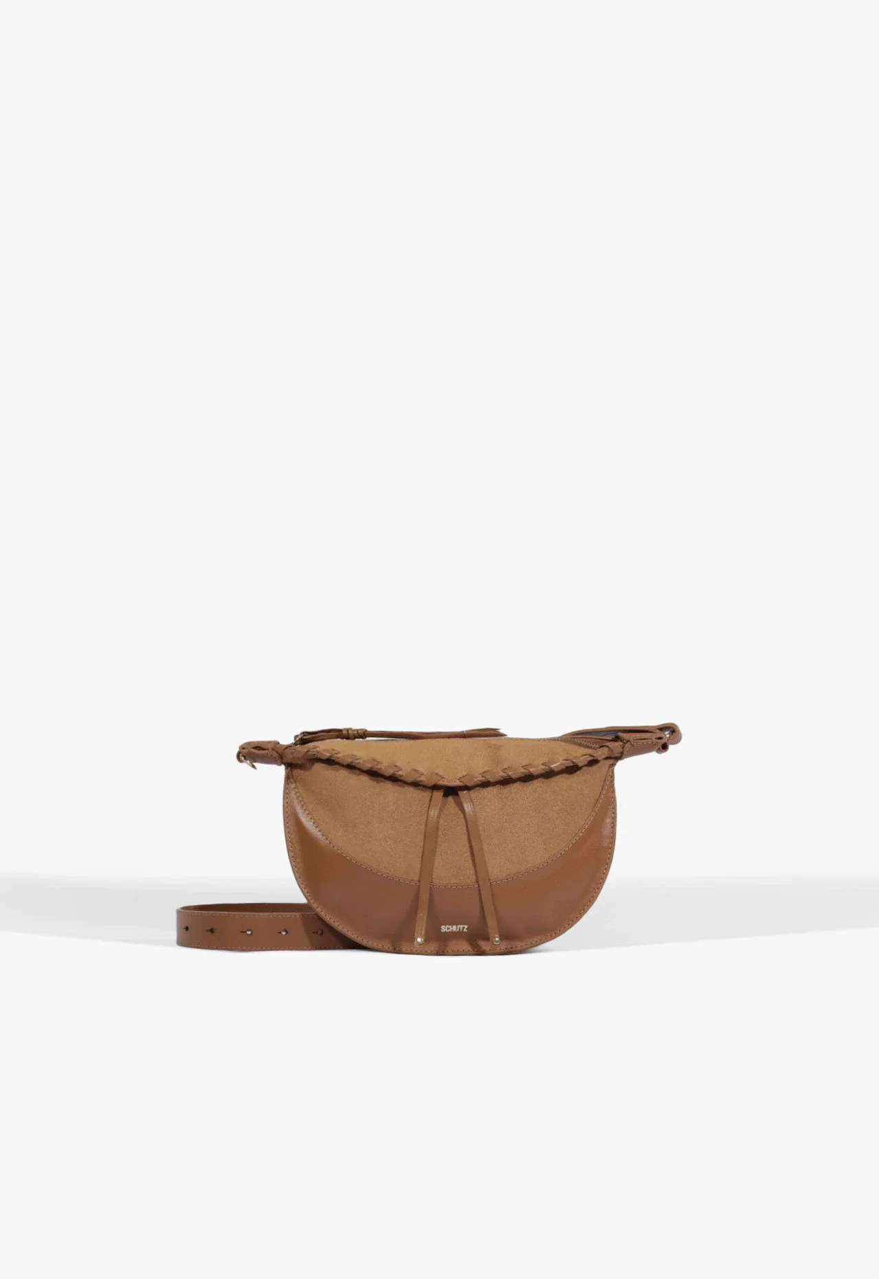 Bolsa Pochete Bree Pequena Couro Marrom