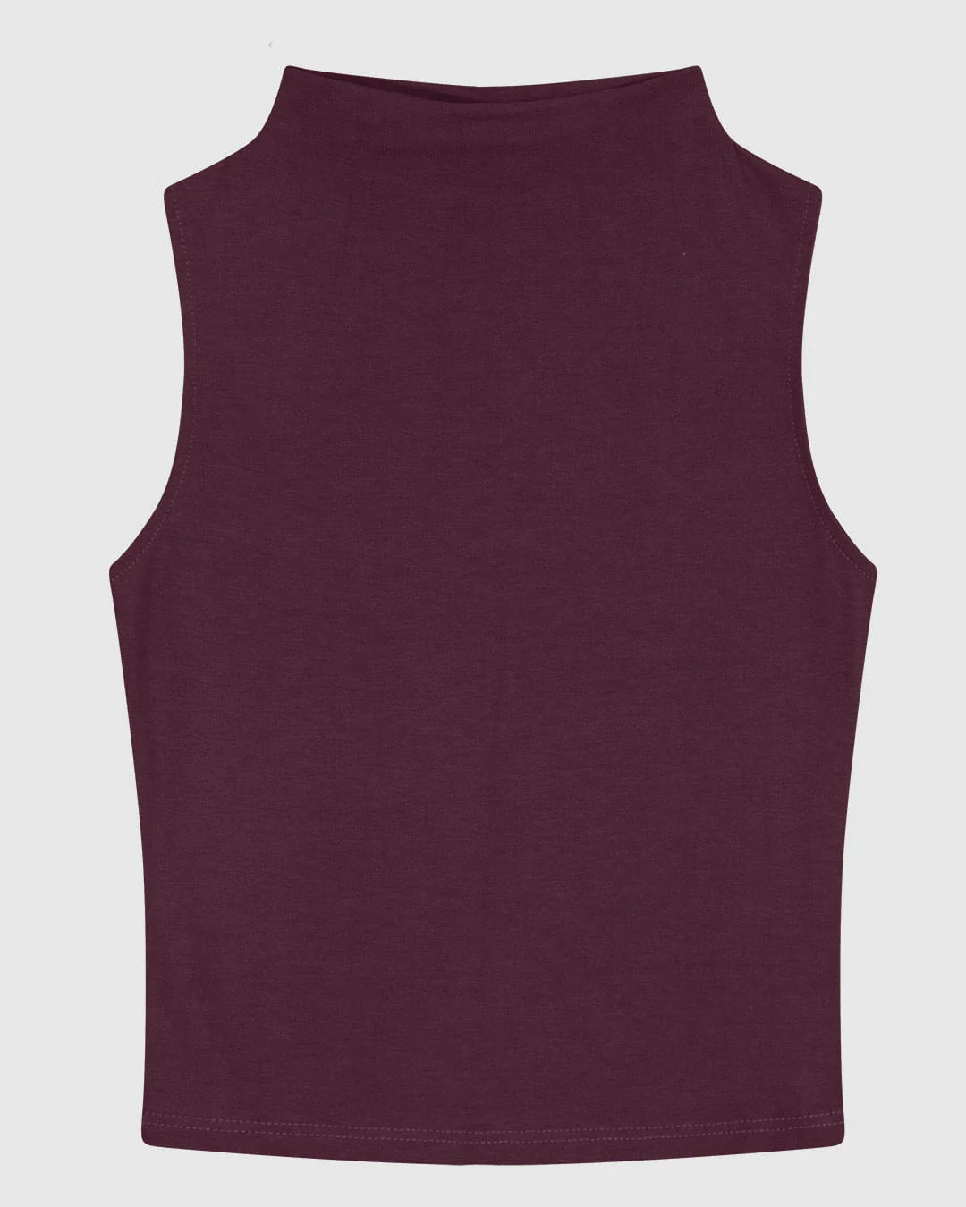 Regata Justa Feminina Gola Alta Sem Manga Em Malha Viscose Stretch - ENFIM