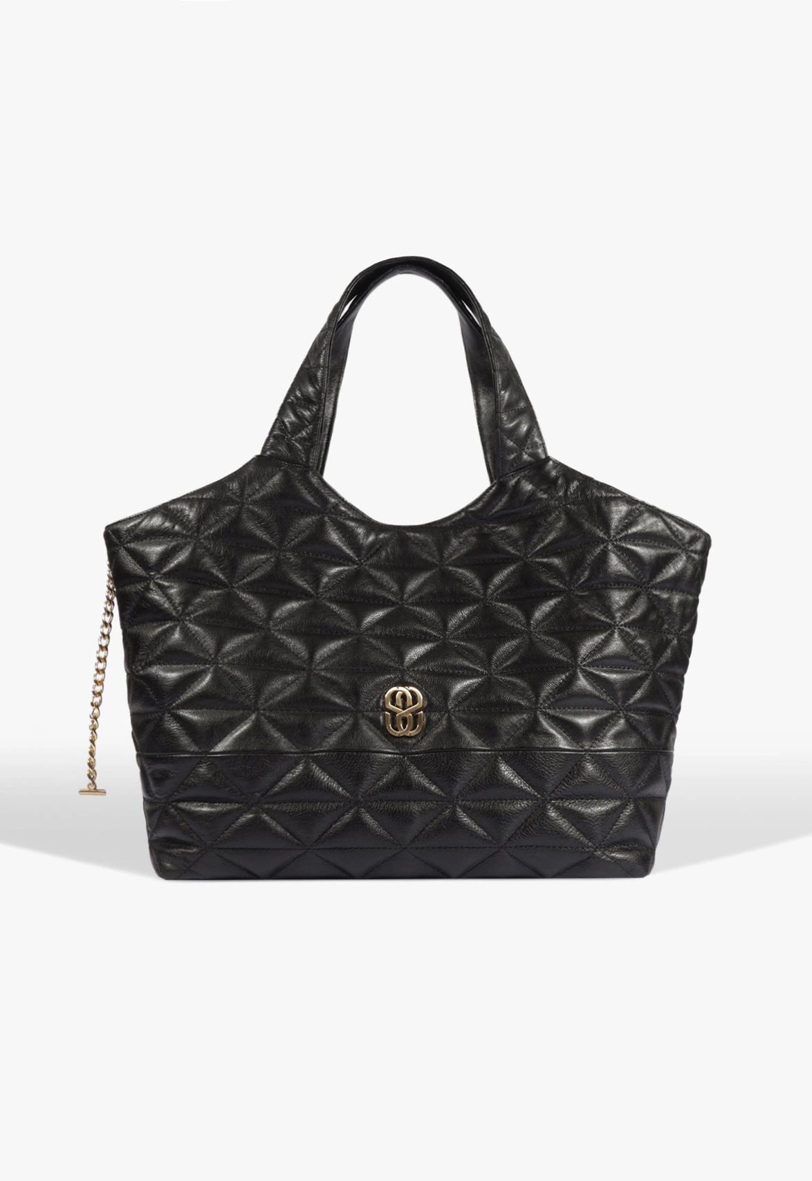 Bolsa Shopping Jamie Grande Couro Preta