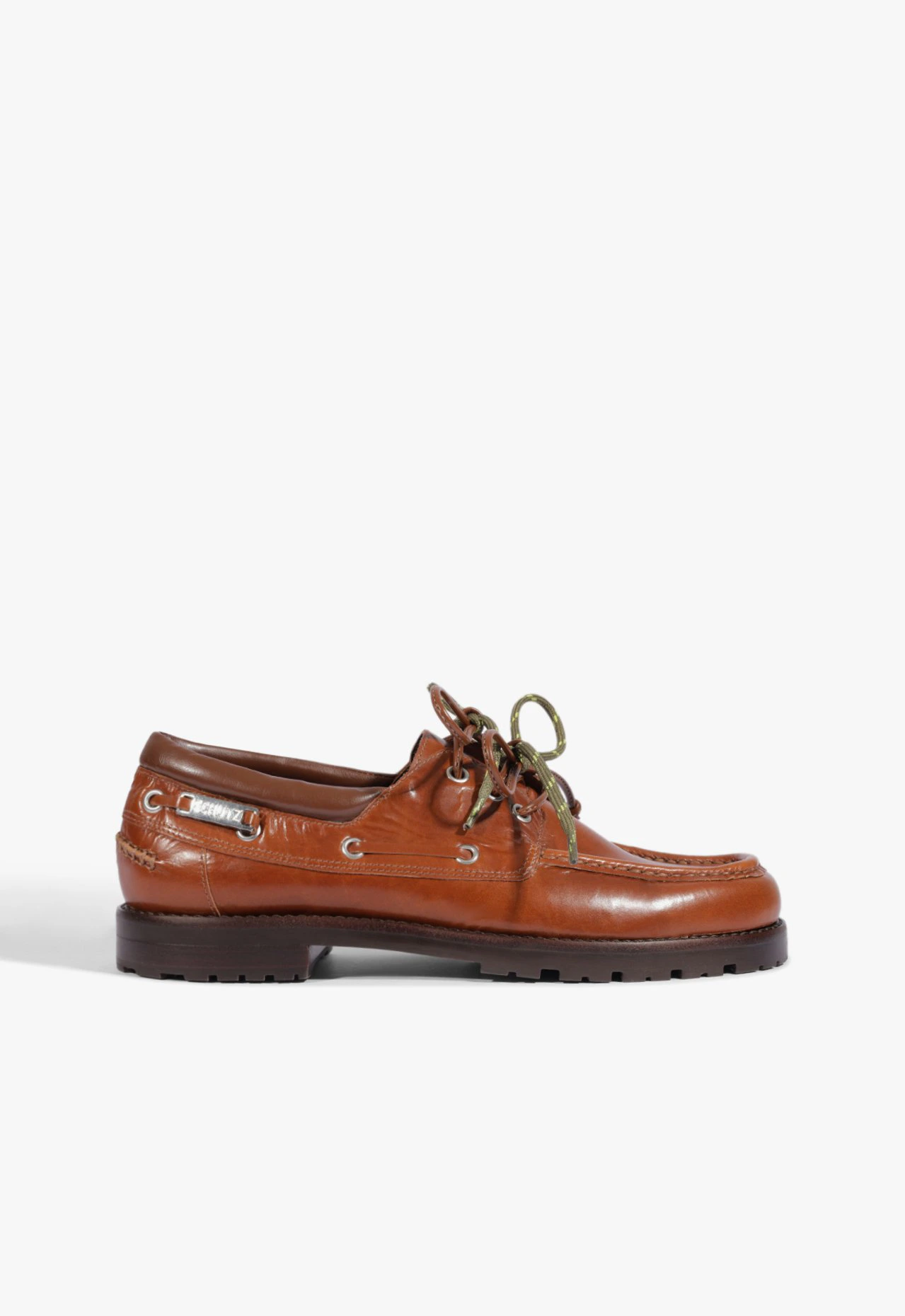 Mocassim Ballet Salto Bloco Marrom