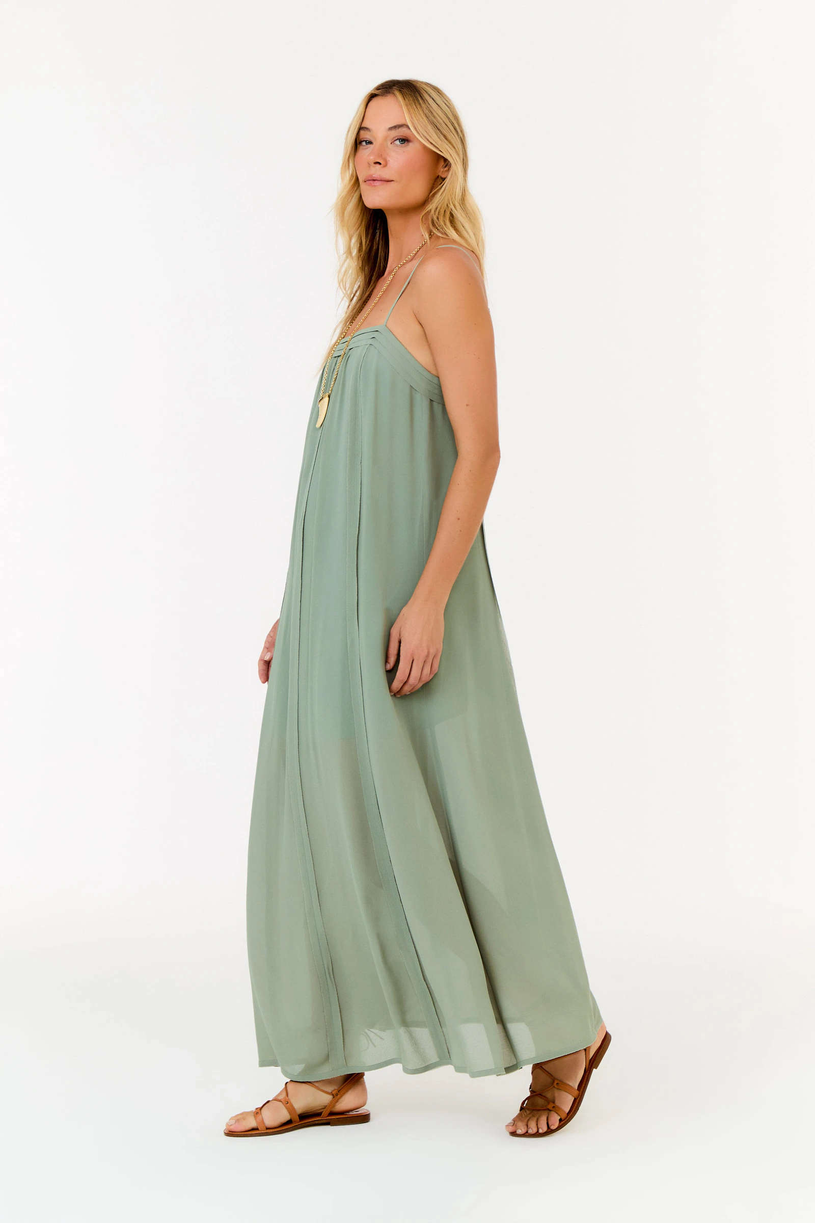 Vestido Midi Ggt Tiras a Fio