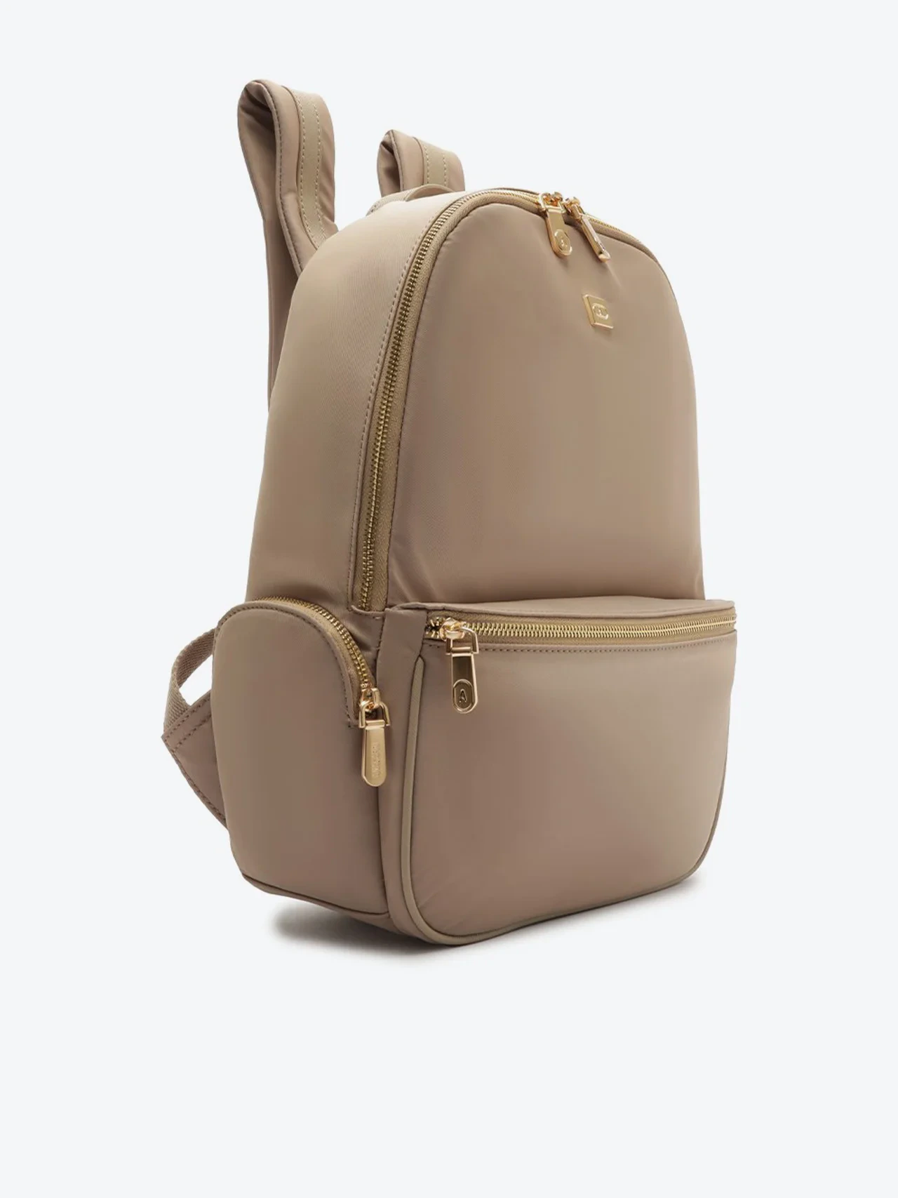 Mochila Grande Bolso Frontal Lateral Cinza