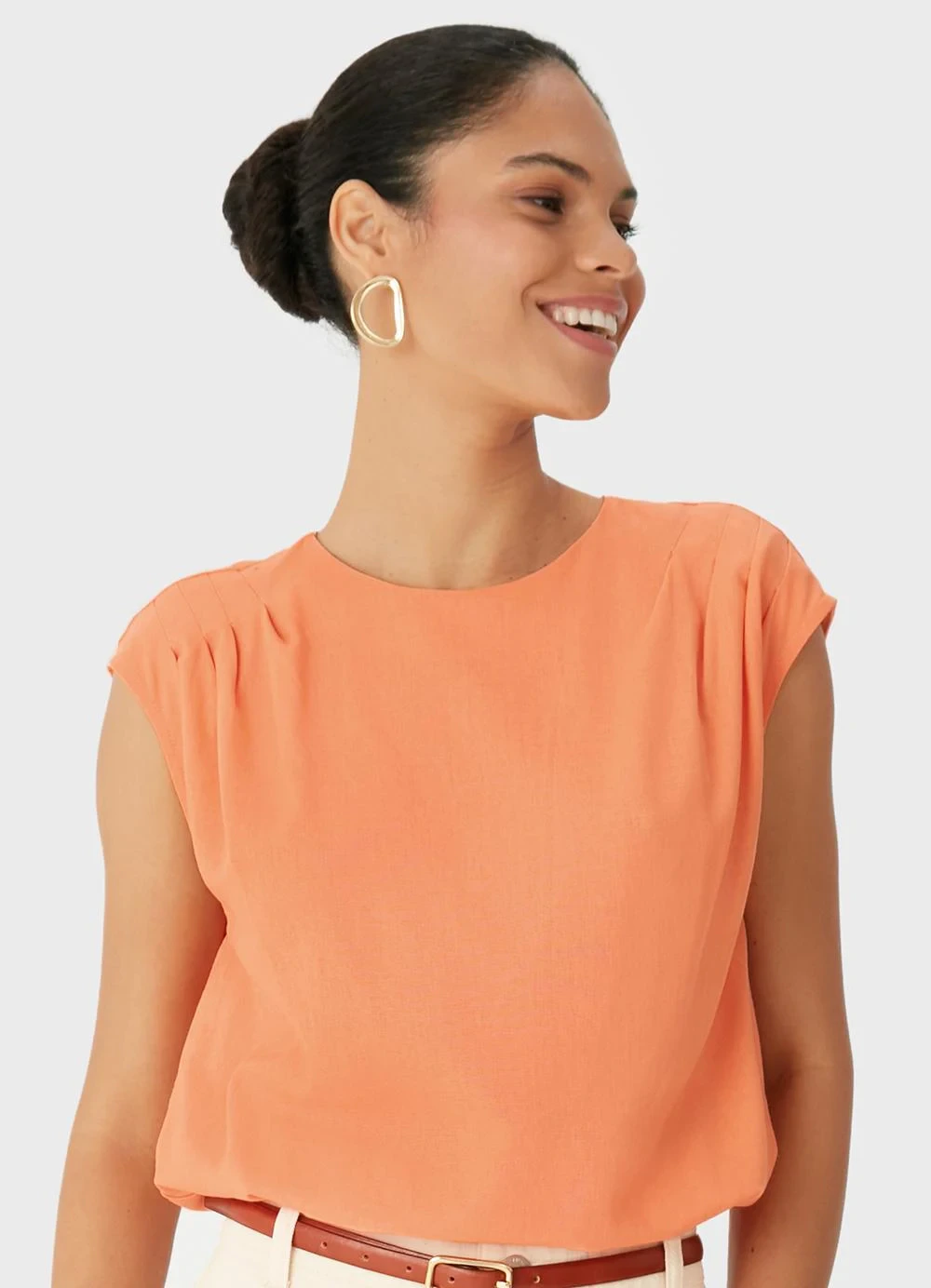 Malwee - Blusa Box Franzida Laranja