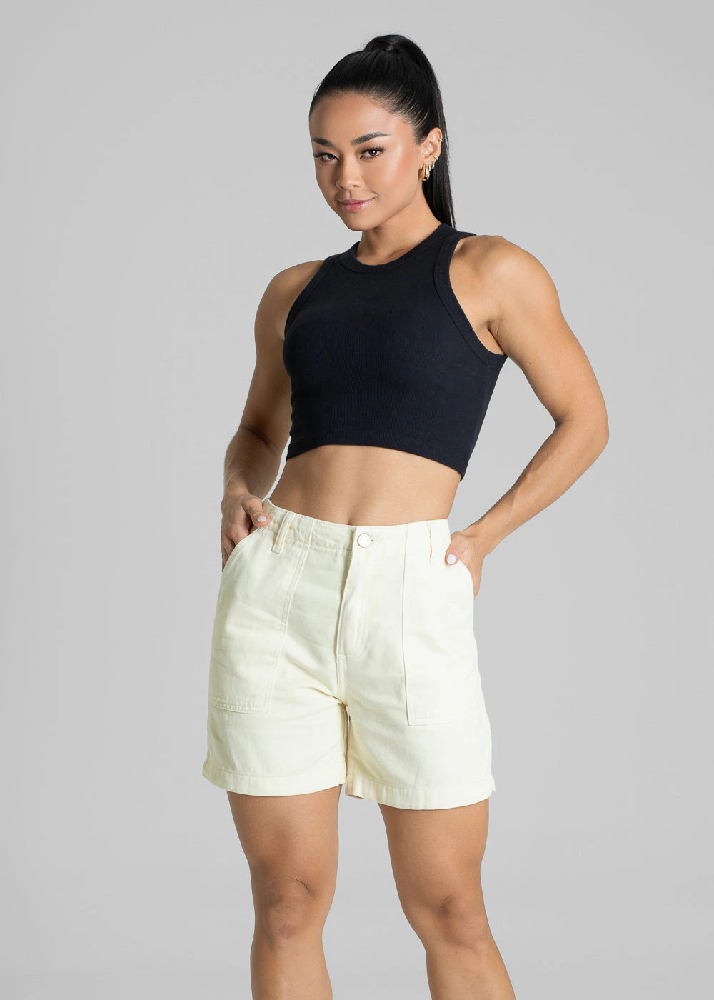 Shorts Sarja Sawary - 281554 AMARELO
