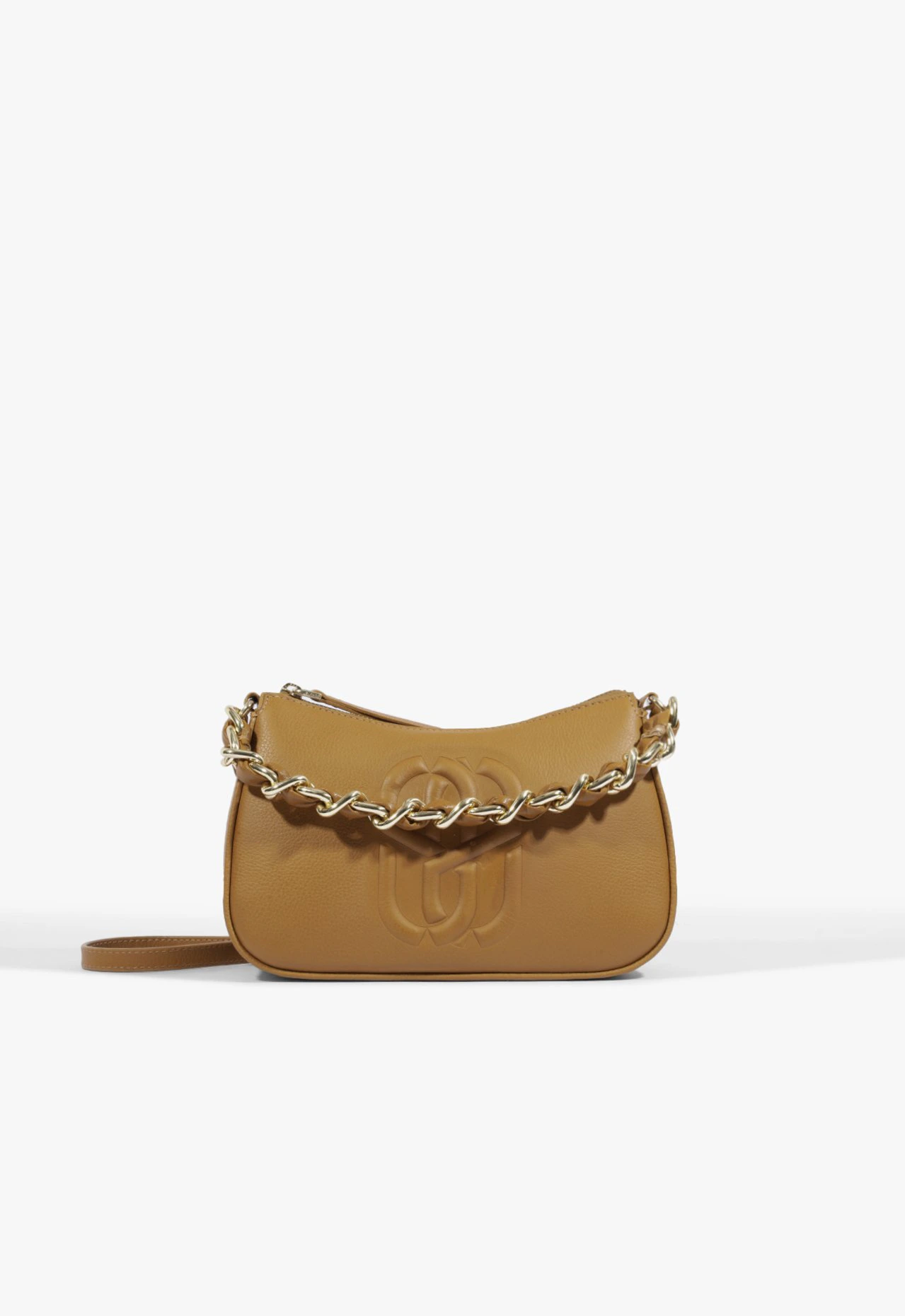 Bolsa Tiracolo Pequena Daphne Couro Marrom