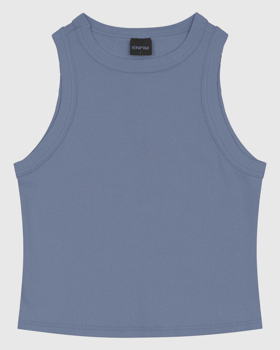 Regata Feminina Decote Halter Neck Em Ribana - ENFIM