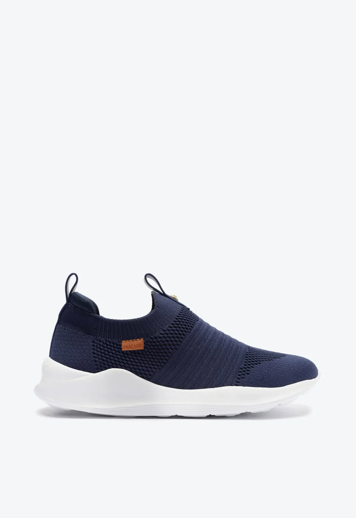 Tênis Slip On Streech Jogging Knit Azul