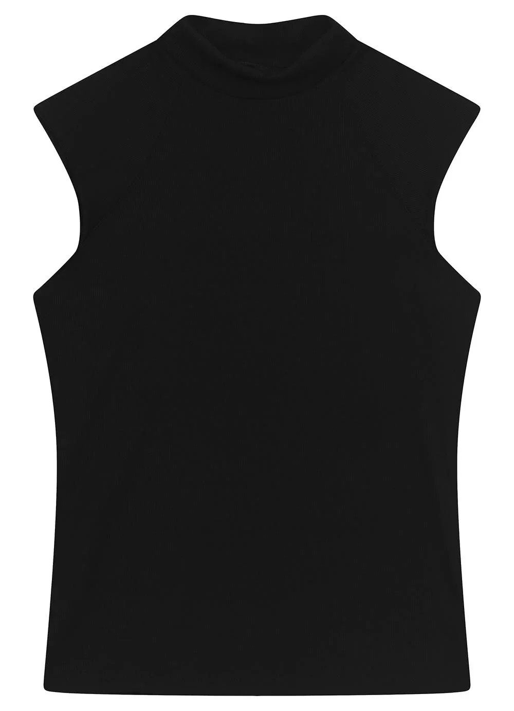 Enfim - Blusa Justa Canelada Preto