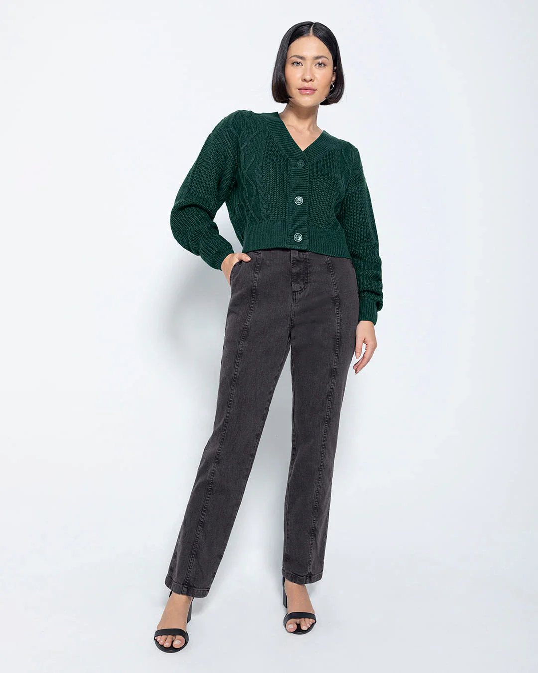 Cardigan Básico Feminino Em Tricô - ENFIM