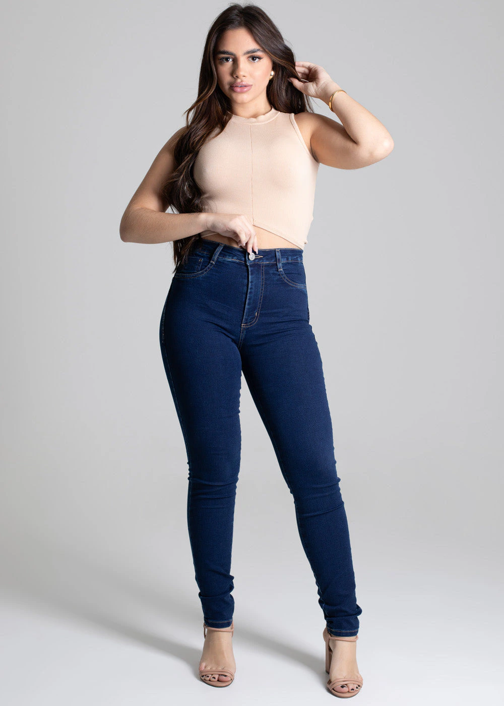 Calça Jeans Sawary Modela Bumbum - 277454 AZUL