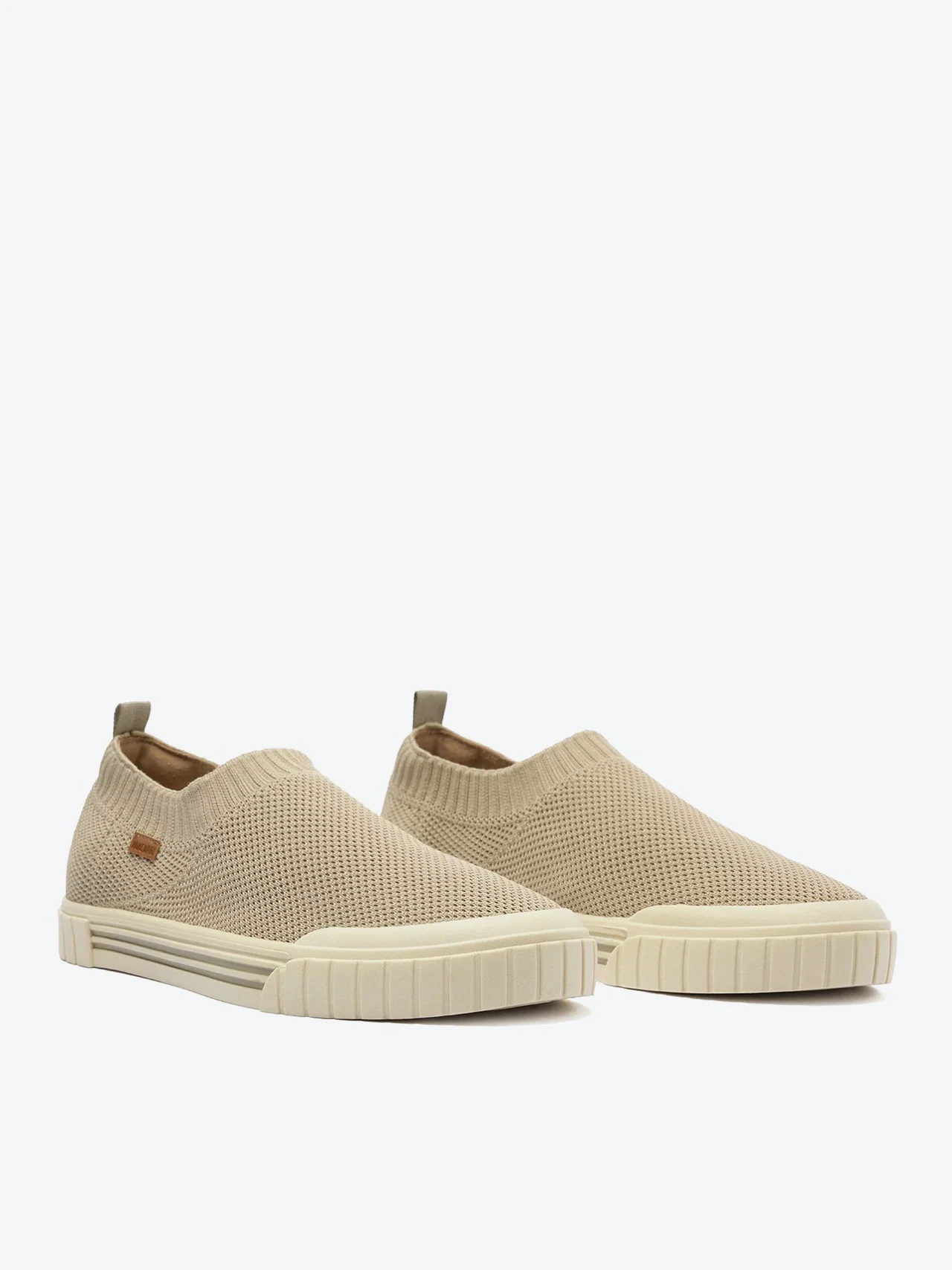 Tênis Slip On Knit Alê Bege Off