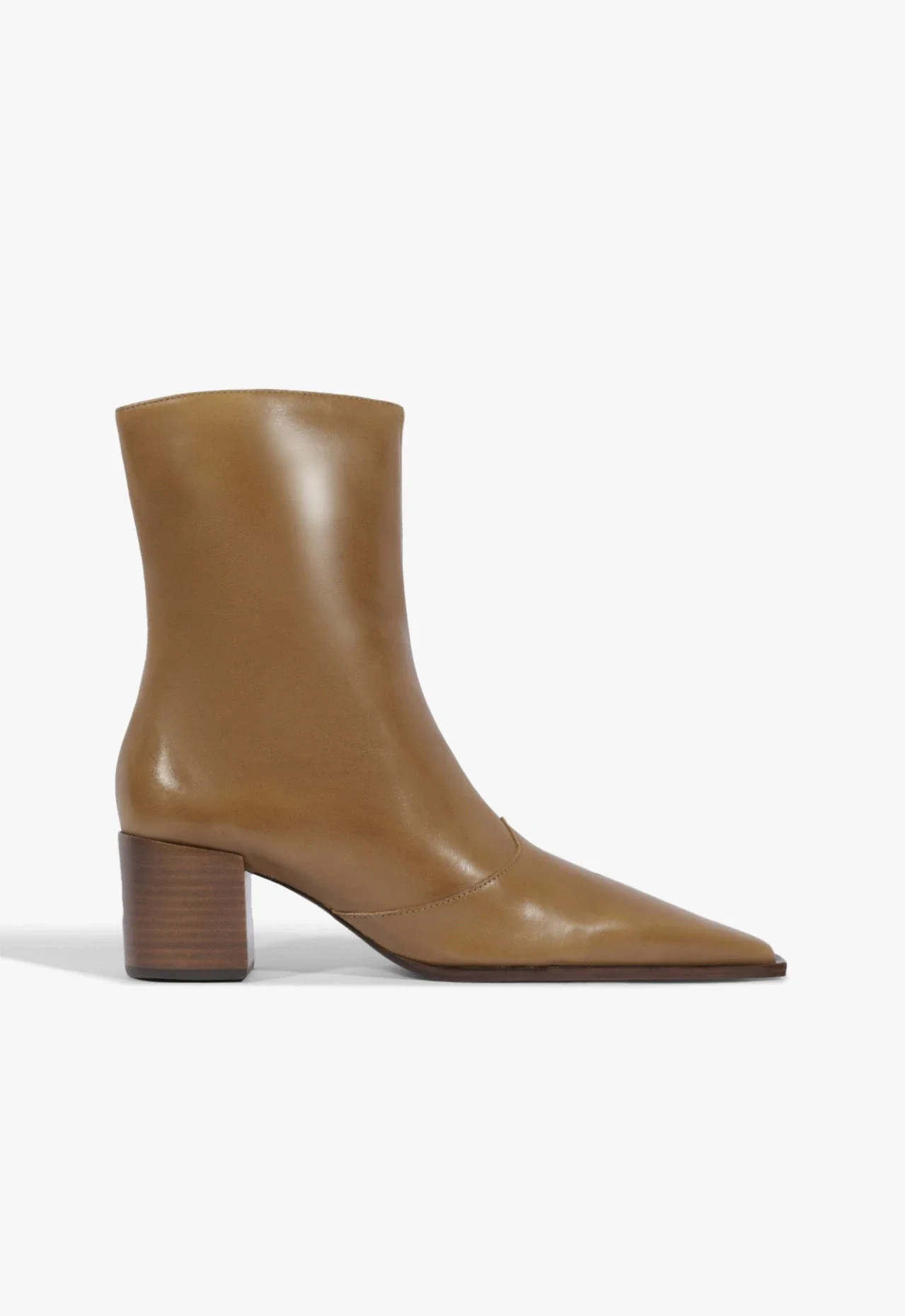 Bota Raffaela Mid Couro Marrom Claro