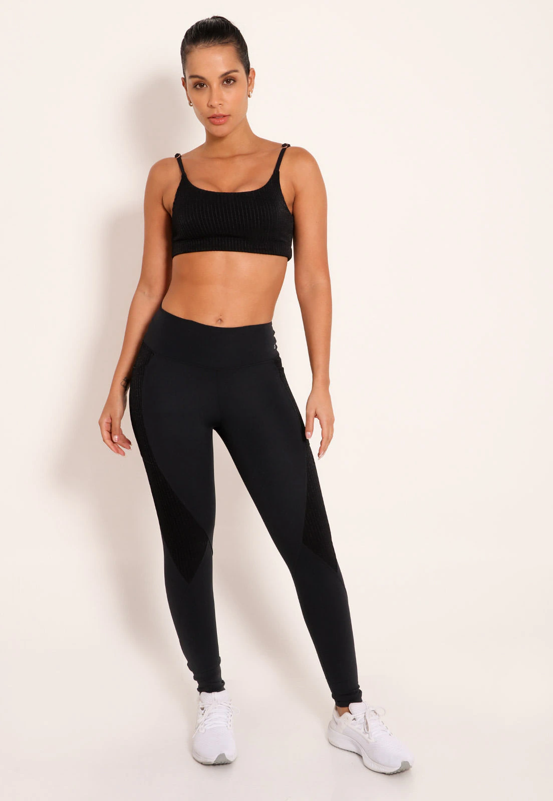 Calça Legging Tech Kelp Canelado Laterais