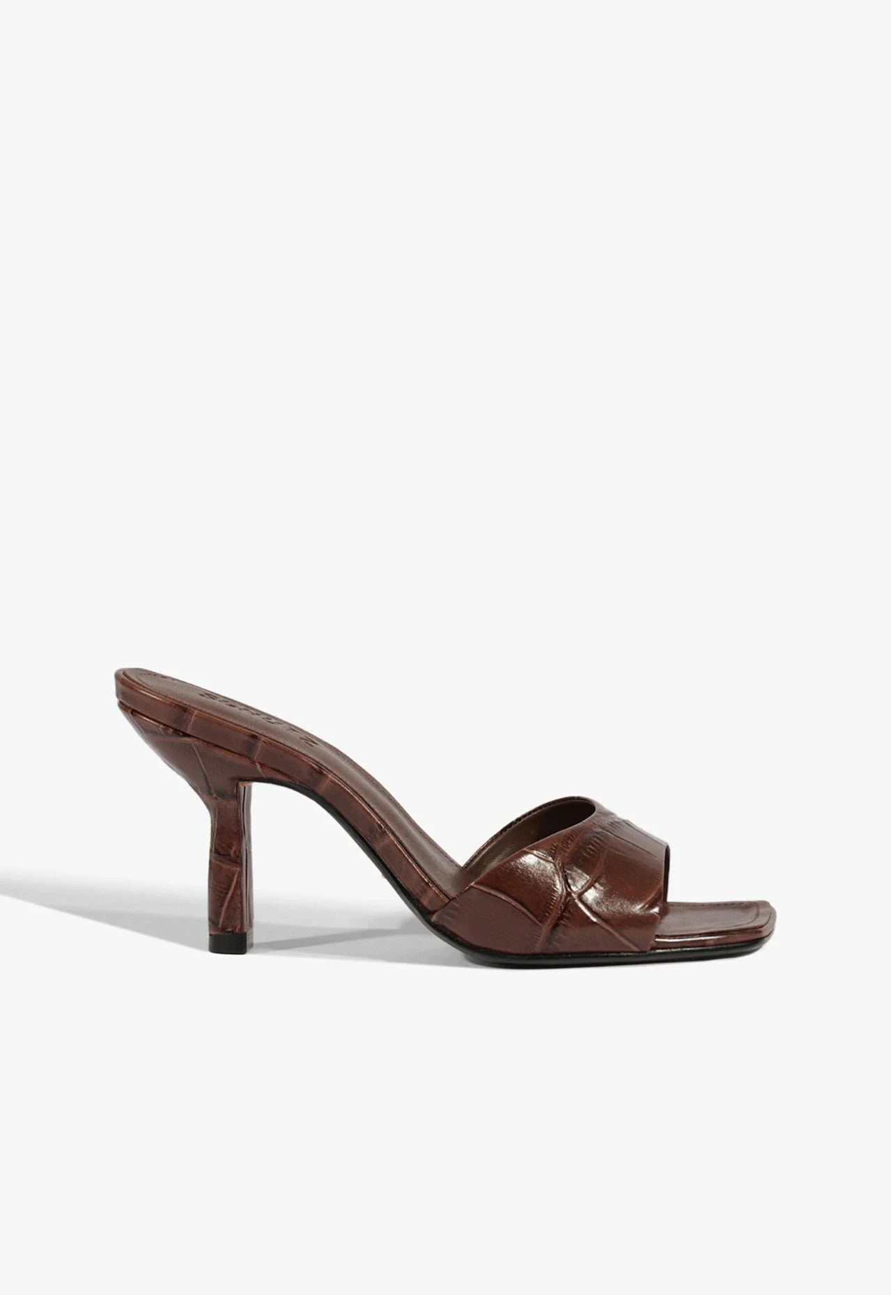 Sandália Mule Posseni Casual Couro Marrom