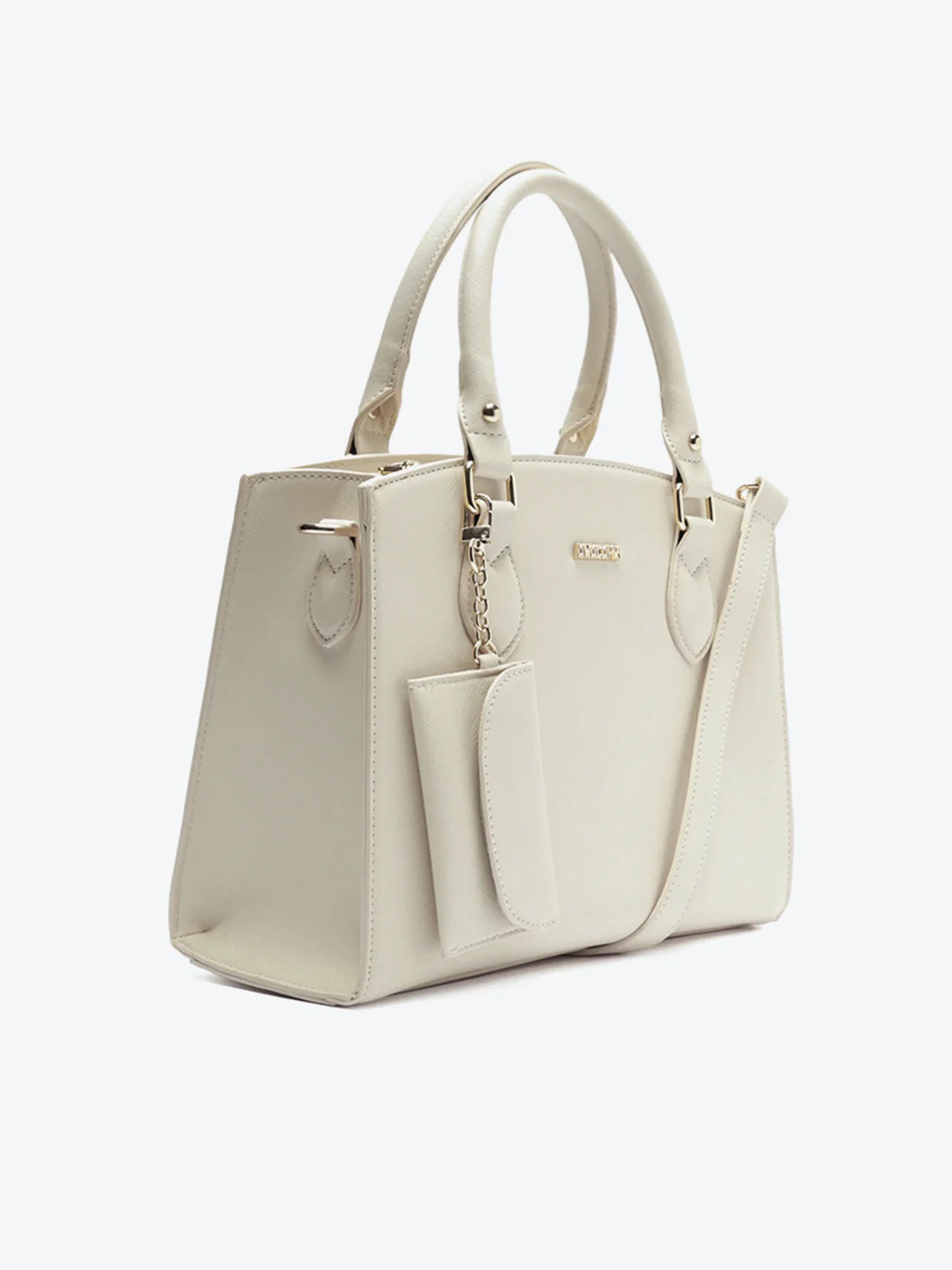 Bolsa Tote Média Essencial Com Pouch Branca