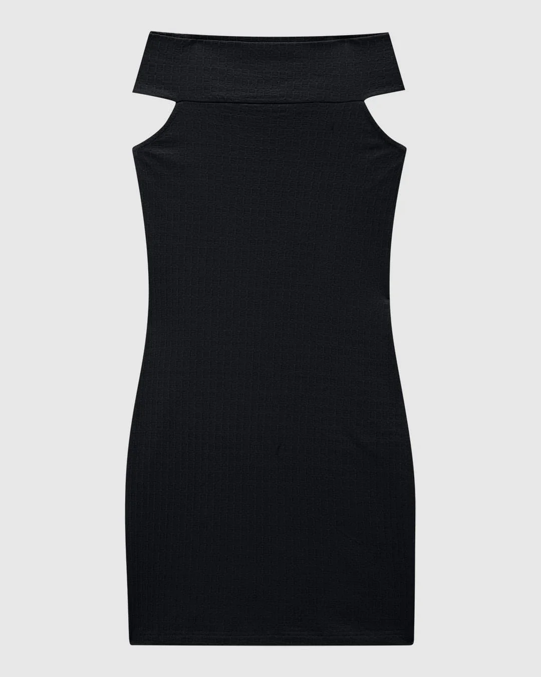 Vestido Justo Feminino Decote Ombro A Ombro Em Malha Texturizada - ENFIM