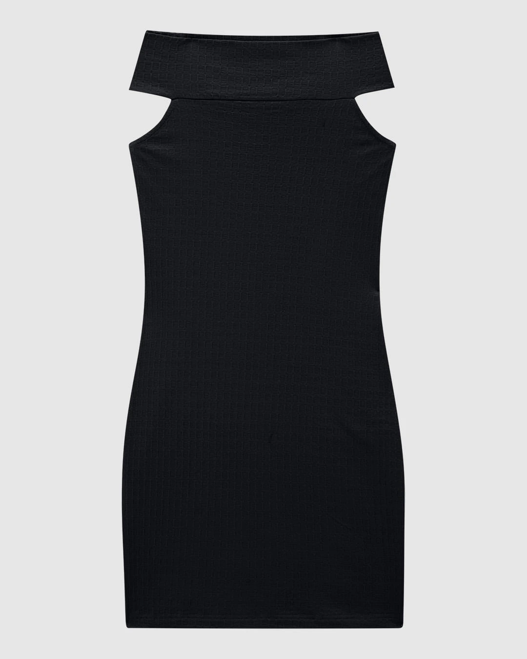 Vestido Justo Feminino Decote Ombro A Ombro Em Malha Texturizada - ENFIM