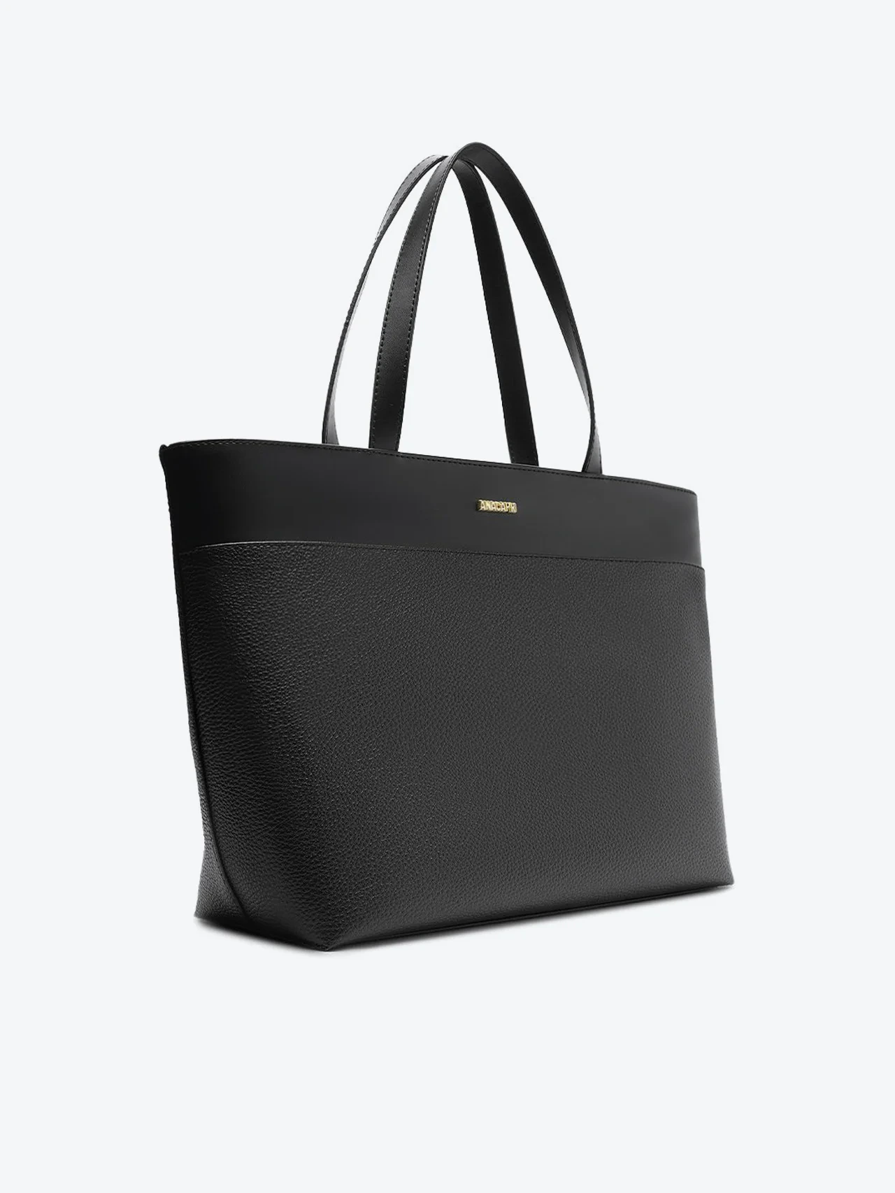 Bolsa Shopping Grande Texturizada Preta