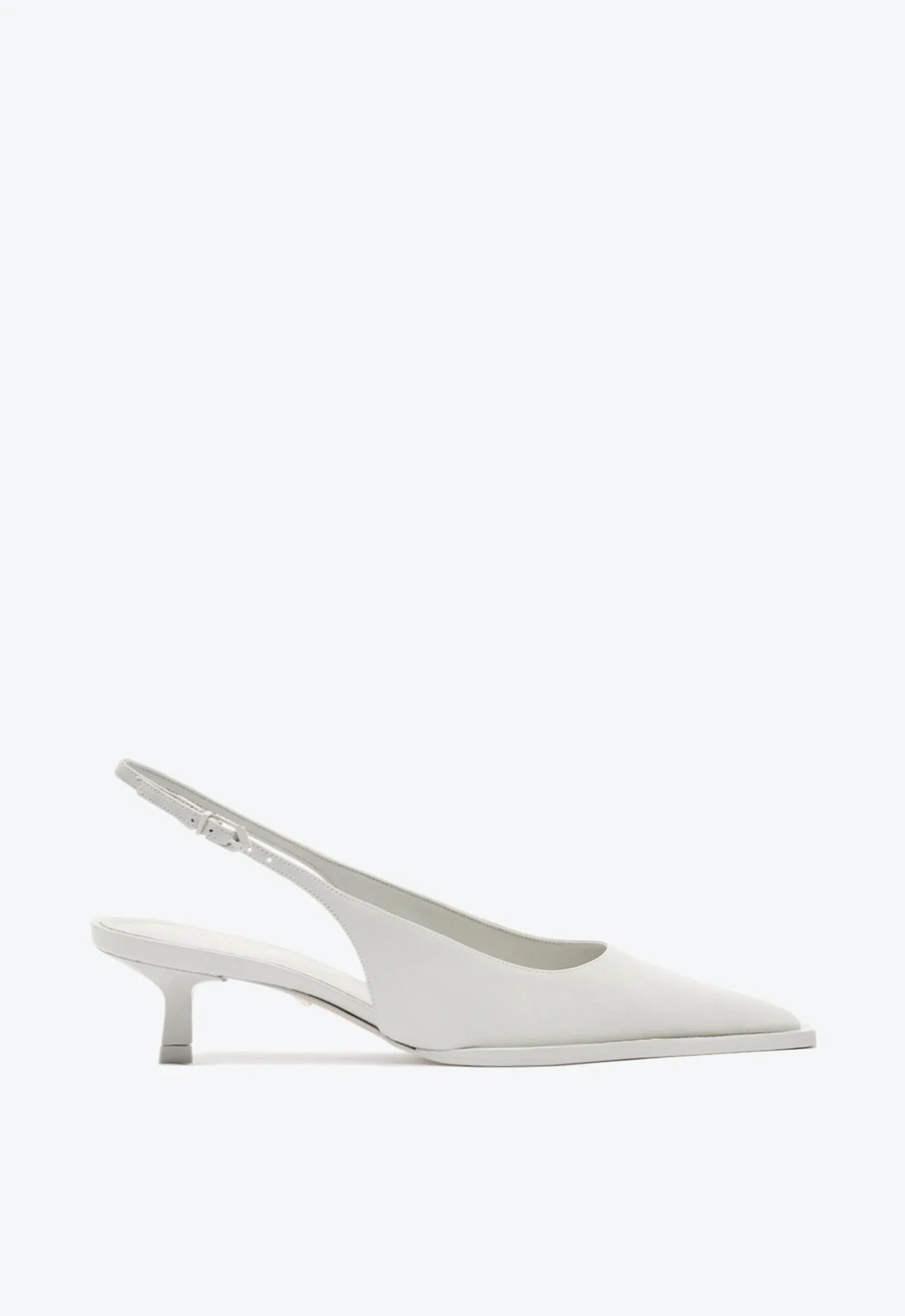 Slingback Daria Sling Couro Cinza