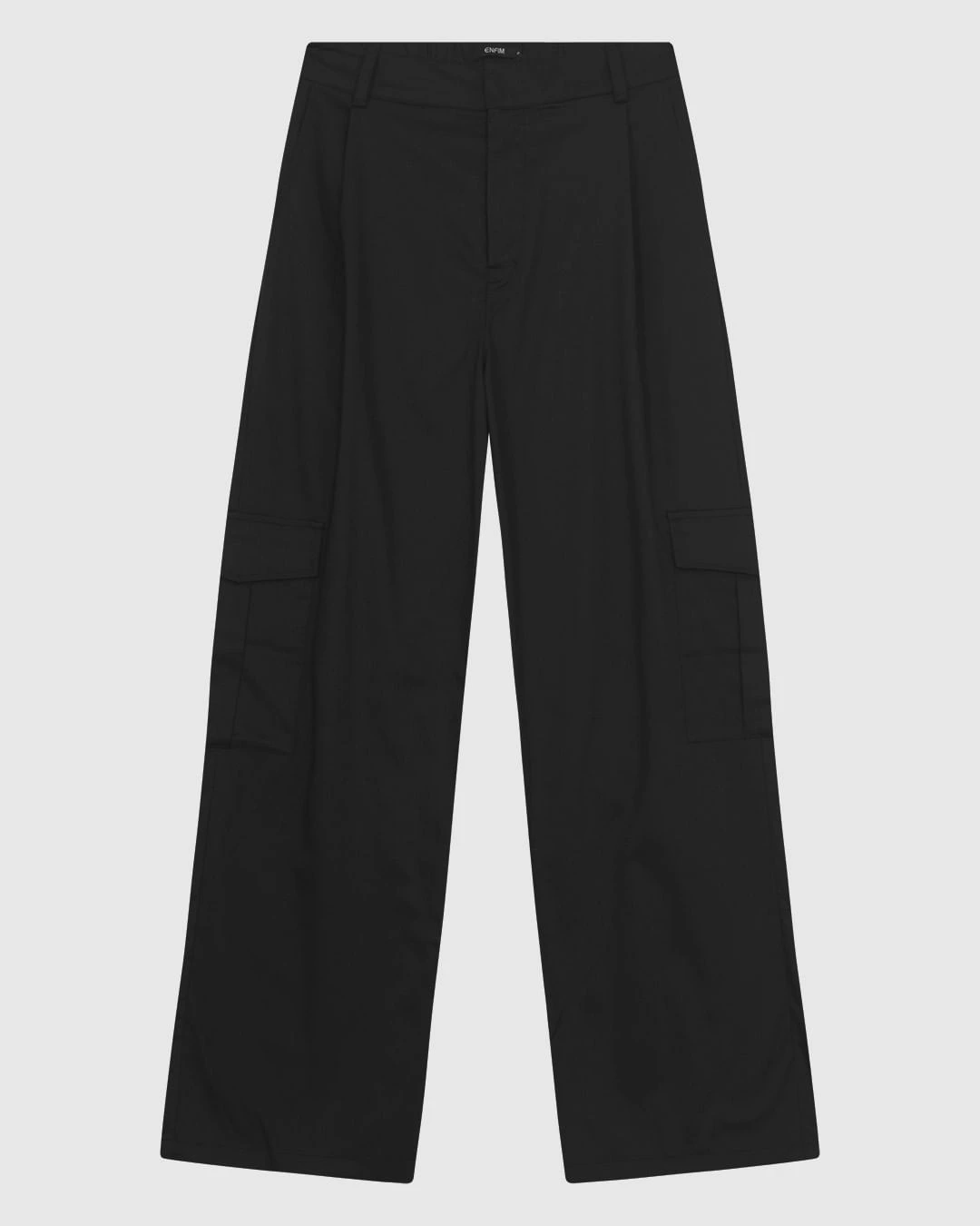 Calça Feminina Reta Cargo Em Tecido Algodão Com Elastano - ENFIM