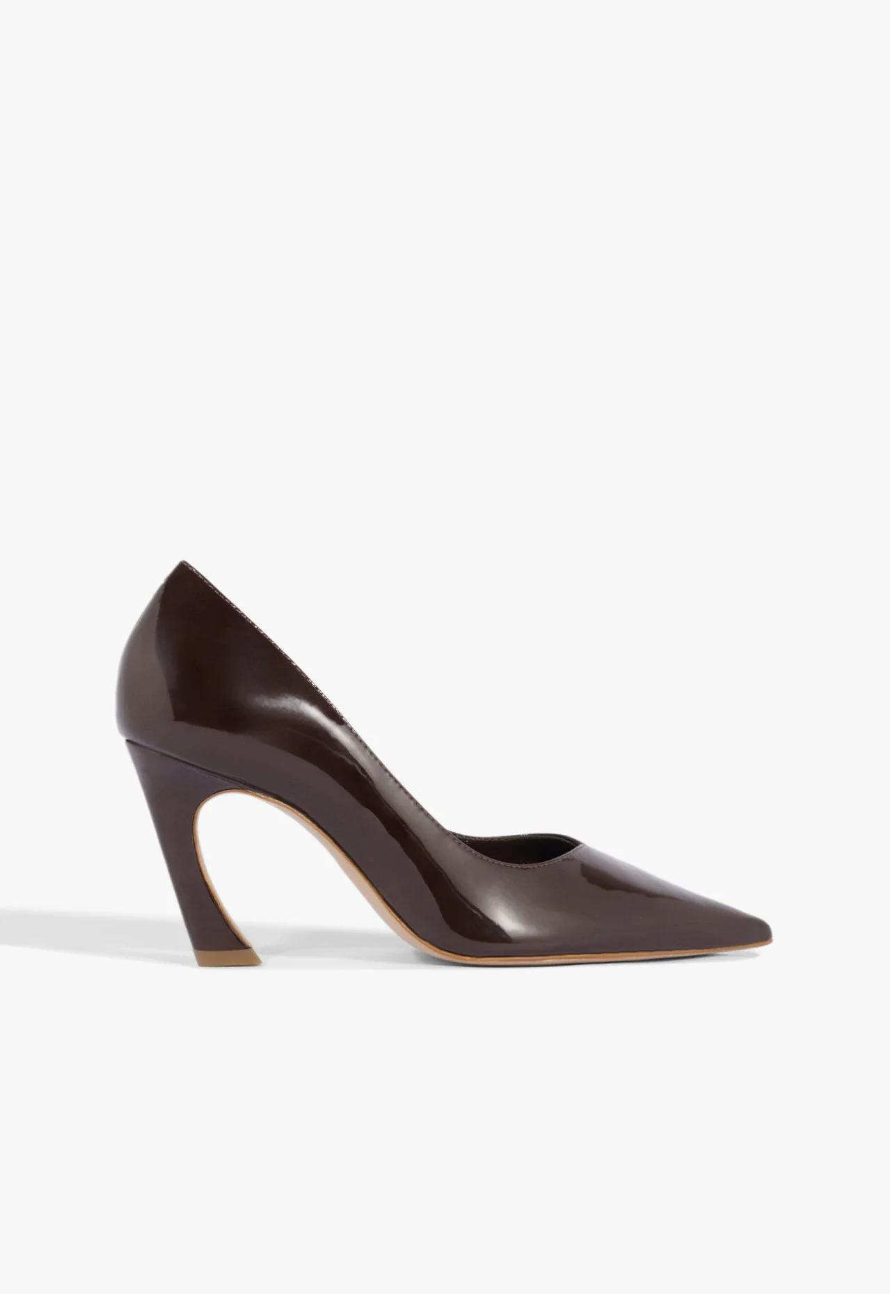 Scarpin Lexi Lo Couro Marrom