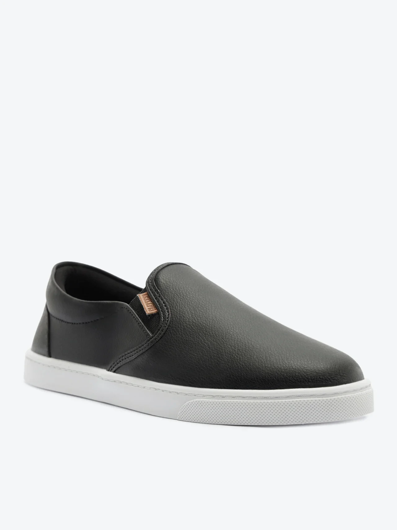 Tênis Slip On Slim Elástico Preto