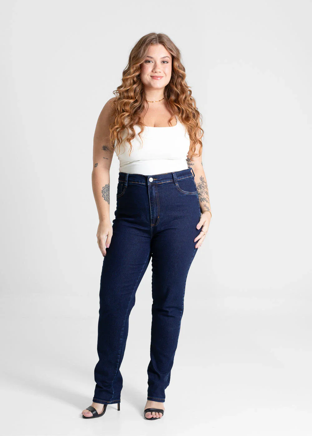 Calça Jeans Sawary Cigarrete Plus Size - 280845 AZUL