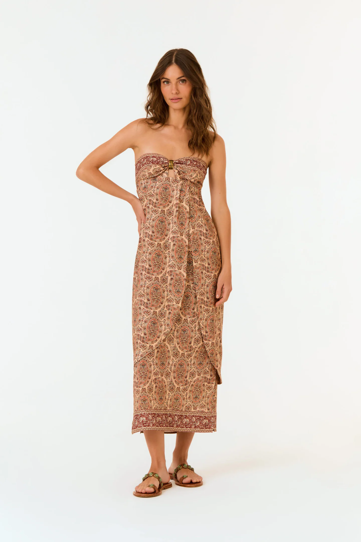 Vestido Midi Estampa Charm
