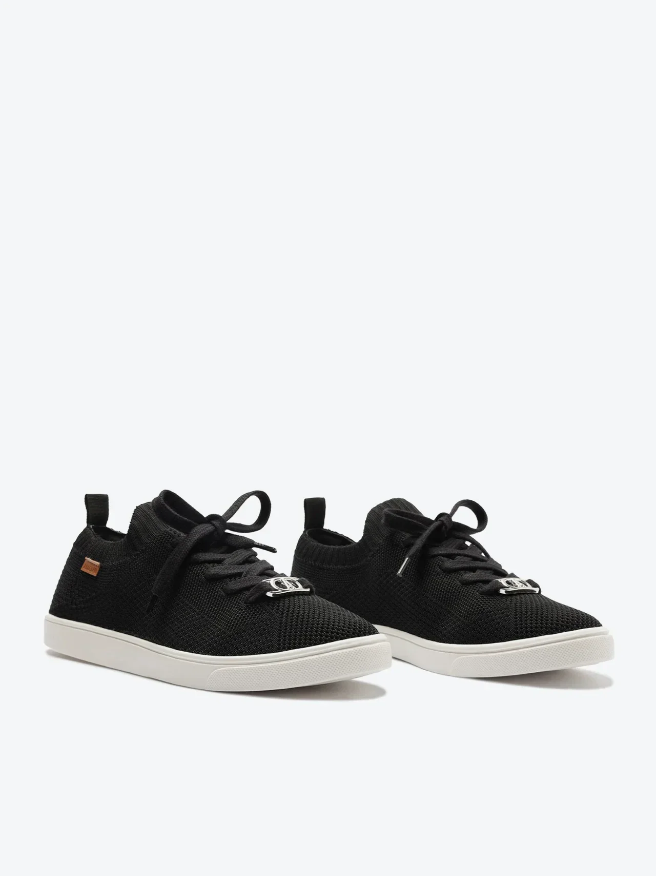 Tênis Knit Amarração Preto