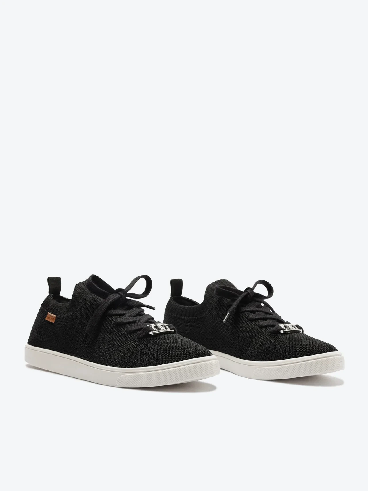 Tênis Knit Amarração Preto