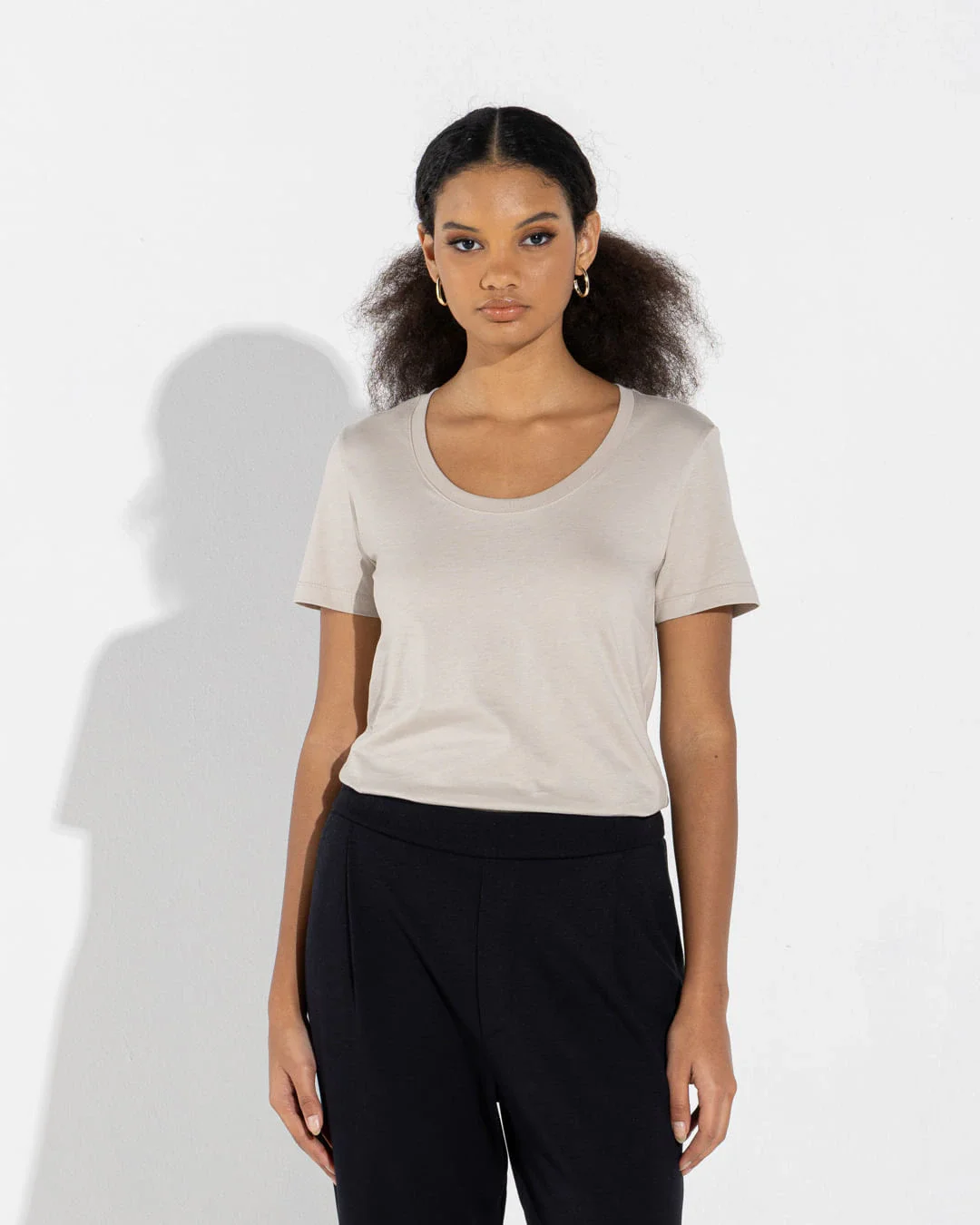 Camiseta Pima Gola U Feminina