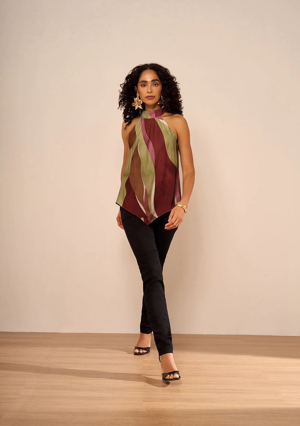 Blusa Gola Alta Amarílis Rosa