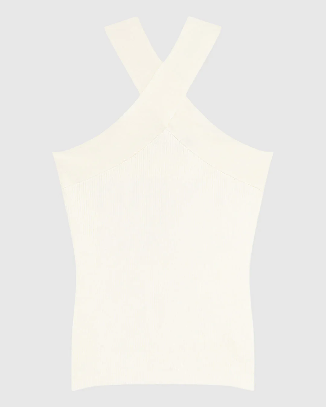 Blusa Justa Feminina Decote Frente Única Cruzada Tricô Canelado - ENFIM