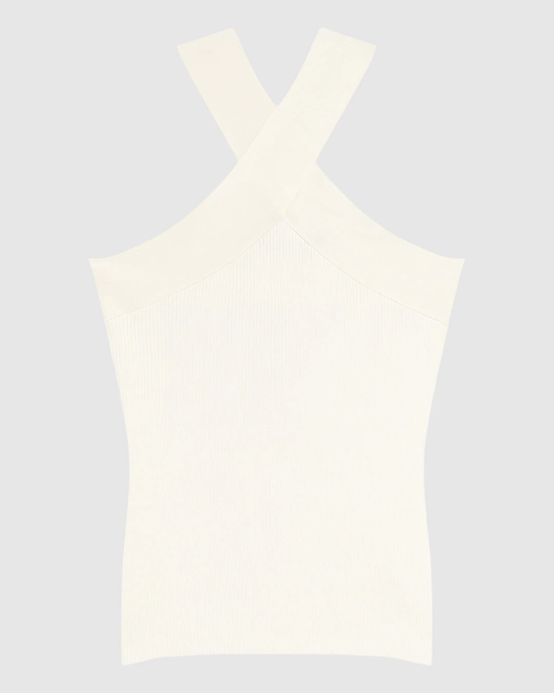 Blusa Justa Feminina Decote Frente Única Cruzada Tricô Canelado - ENFIM
