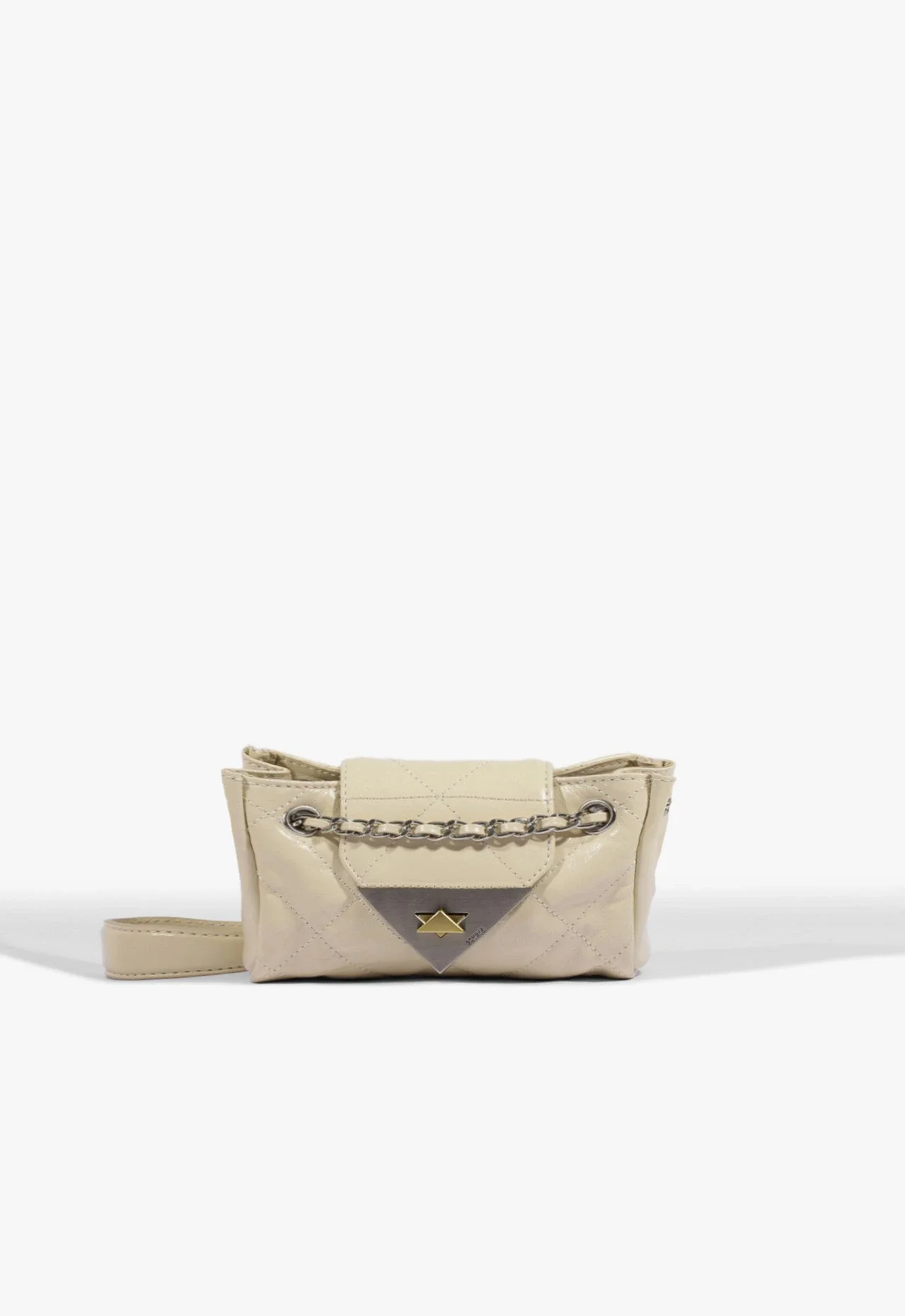 Bolsa Pequena S95 Couro Bege