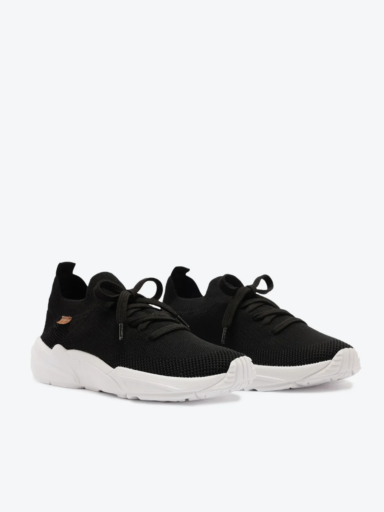 Tênis Sporty Malha Knit Preto