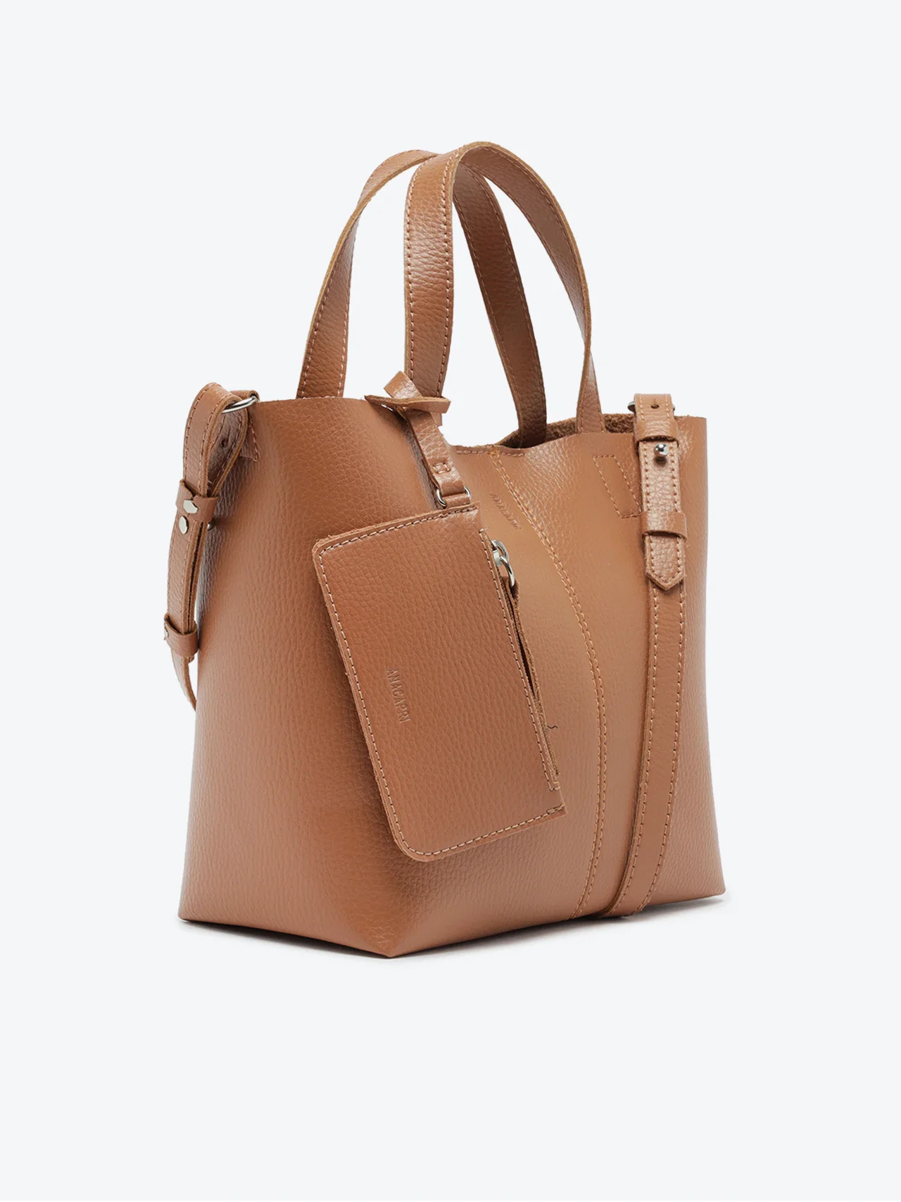 Bolsa Tote Grande Bag Charm Marrom