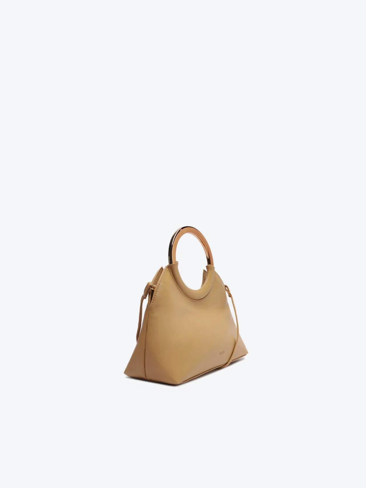 Bolsa Tiracolo Pequena Alça Acrílico Bege