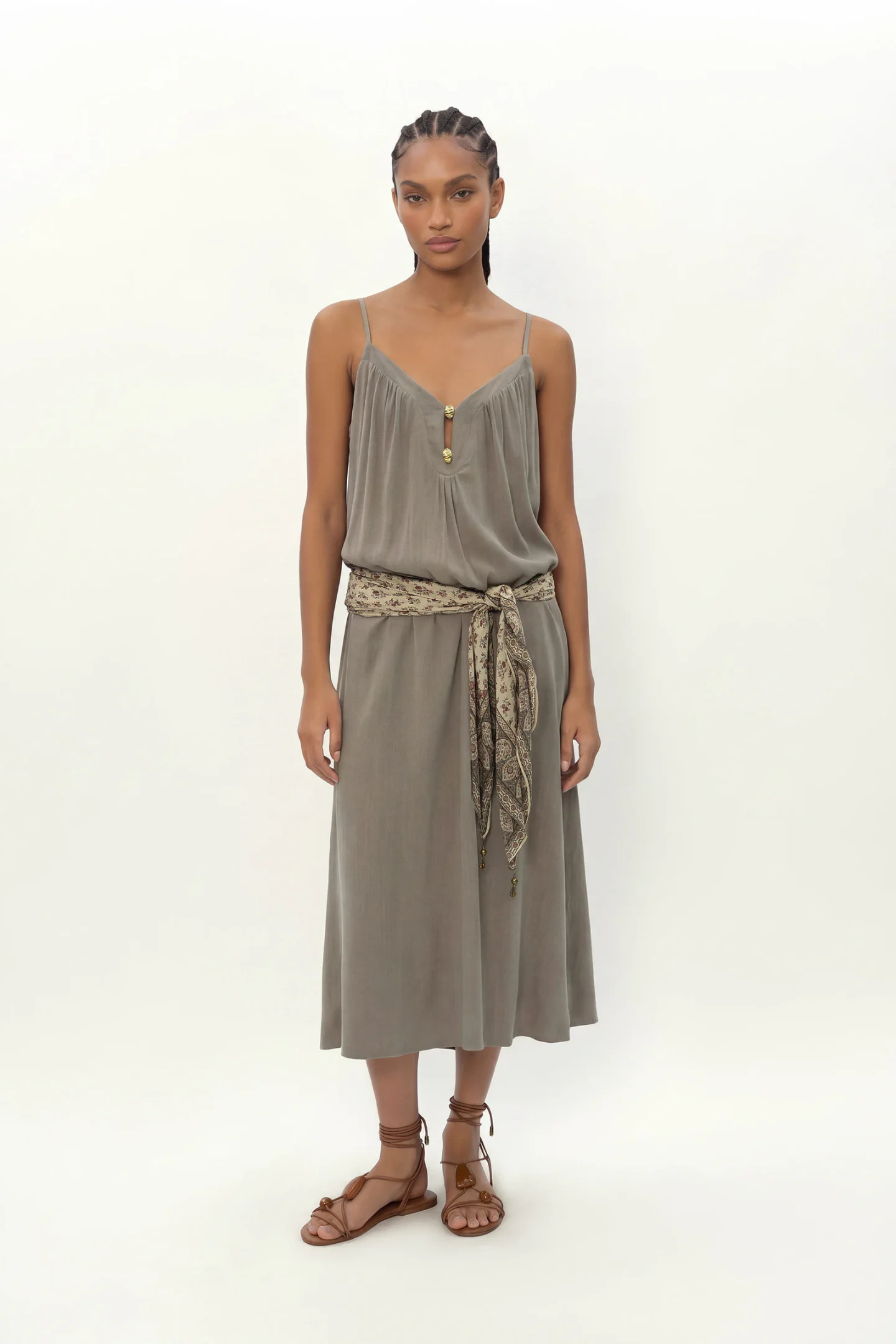 Vestido Midi Passador Concha