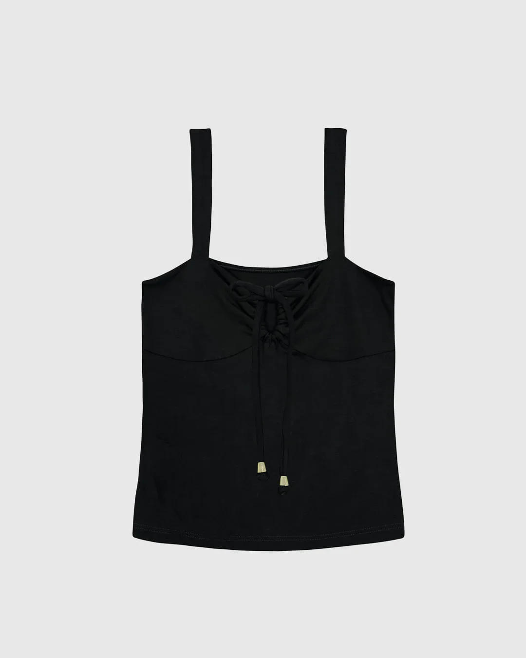 Regata Justa Feminina Decote Detalhe Ponteira Em Viscose Stretch - ENFIM