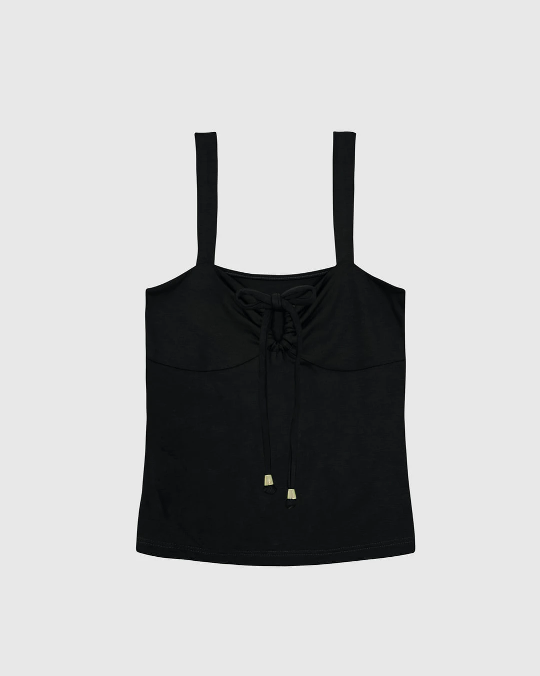 Regata Justa Feminina Decote Detalhe Ponteira Em Viscose Stretch - ENFIM