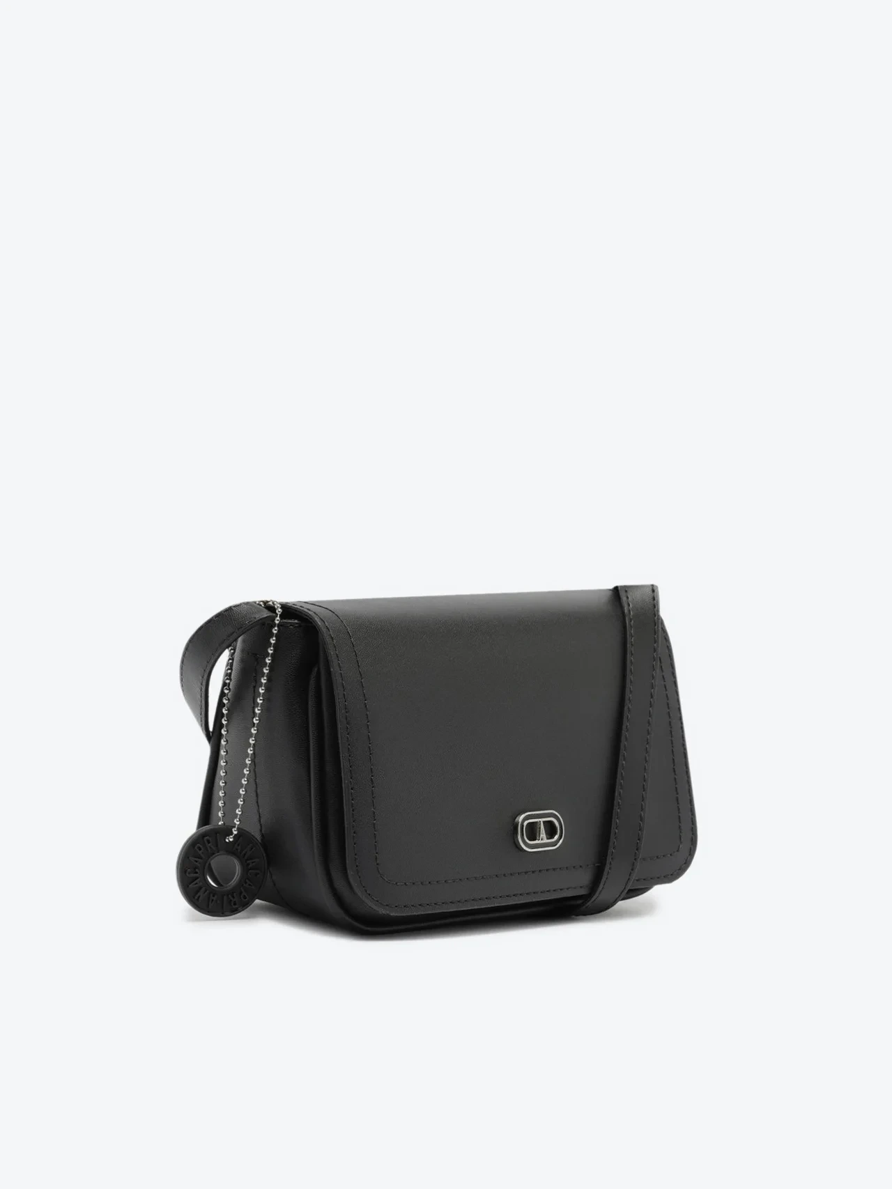 Bolsa Tiracolo Pequena Chaveiro Preta