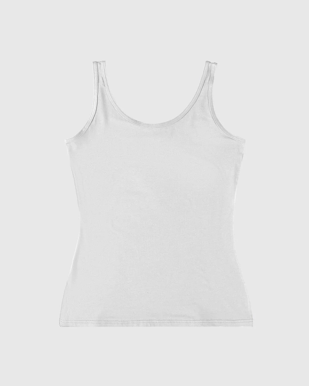 Regata Feminina Decote Redondo Em Viscose Stretch - ENFIM